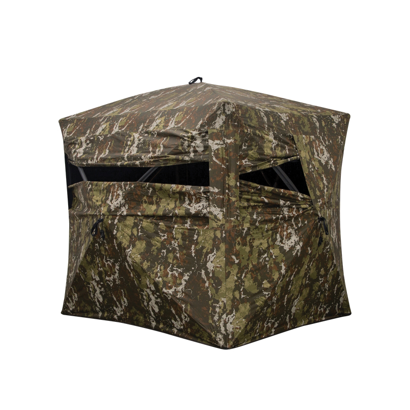 Barronett Blinds Wide Side 95 59" x 75" x 75" Vertical Corner Blind, Crater Harvest Camouflage - Barronett Blinds
