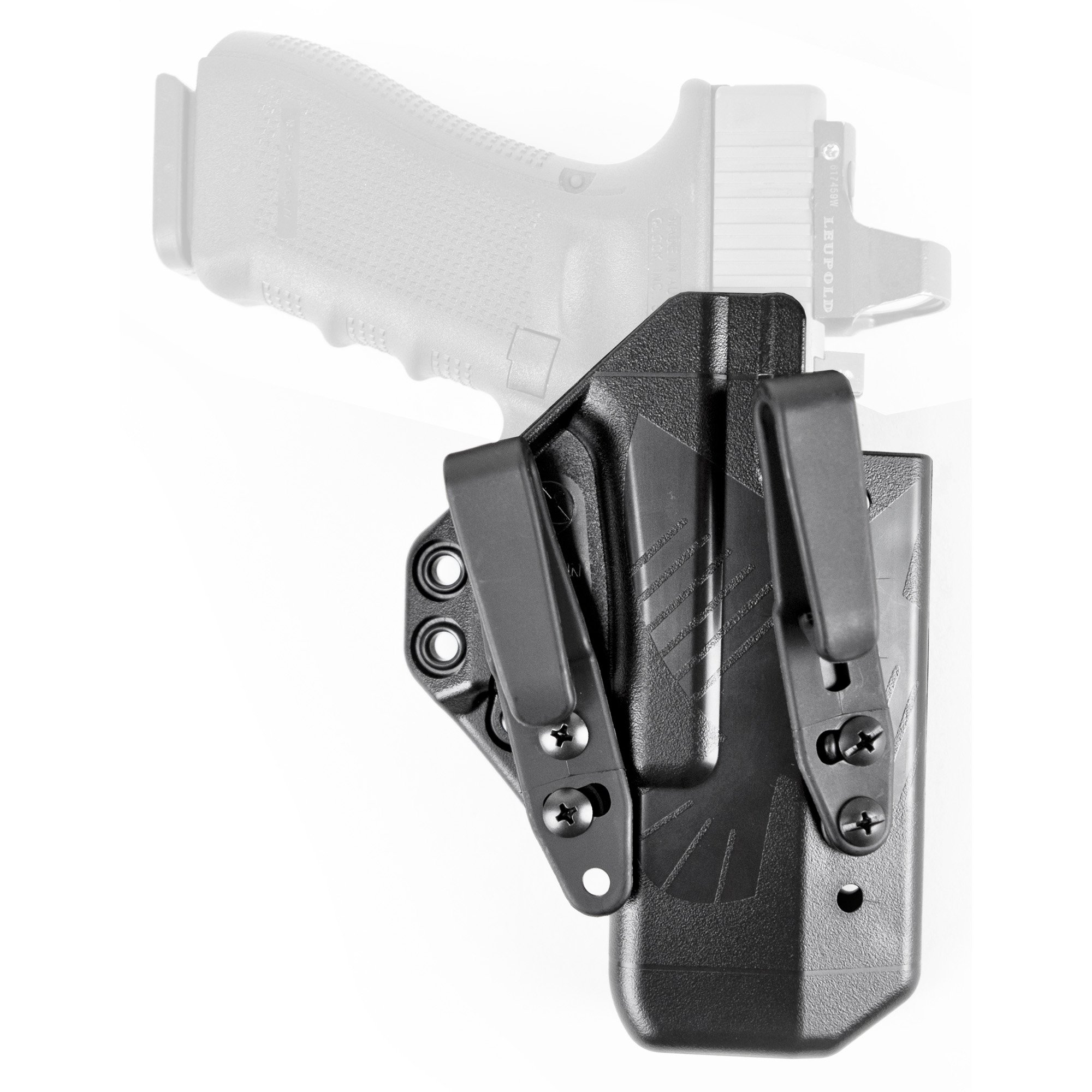 Raven Concealment Eidolon Right Hand Belt Holster for Glock 17/22/31, Black - EG17RHBKB - Raven Concealment