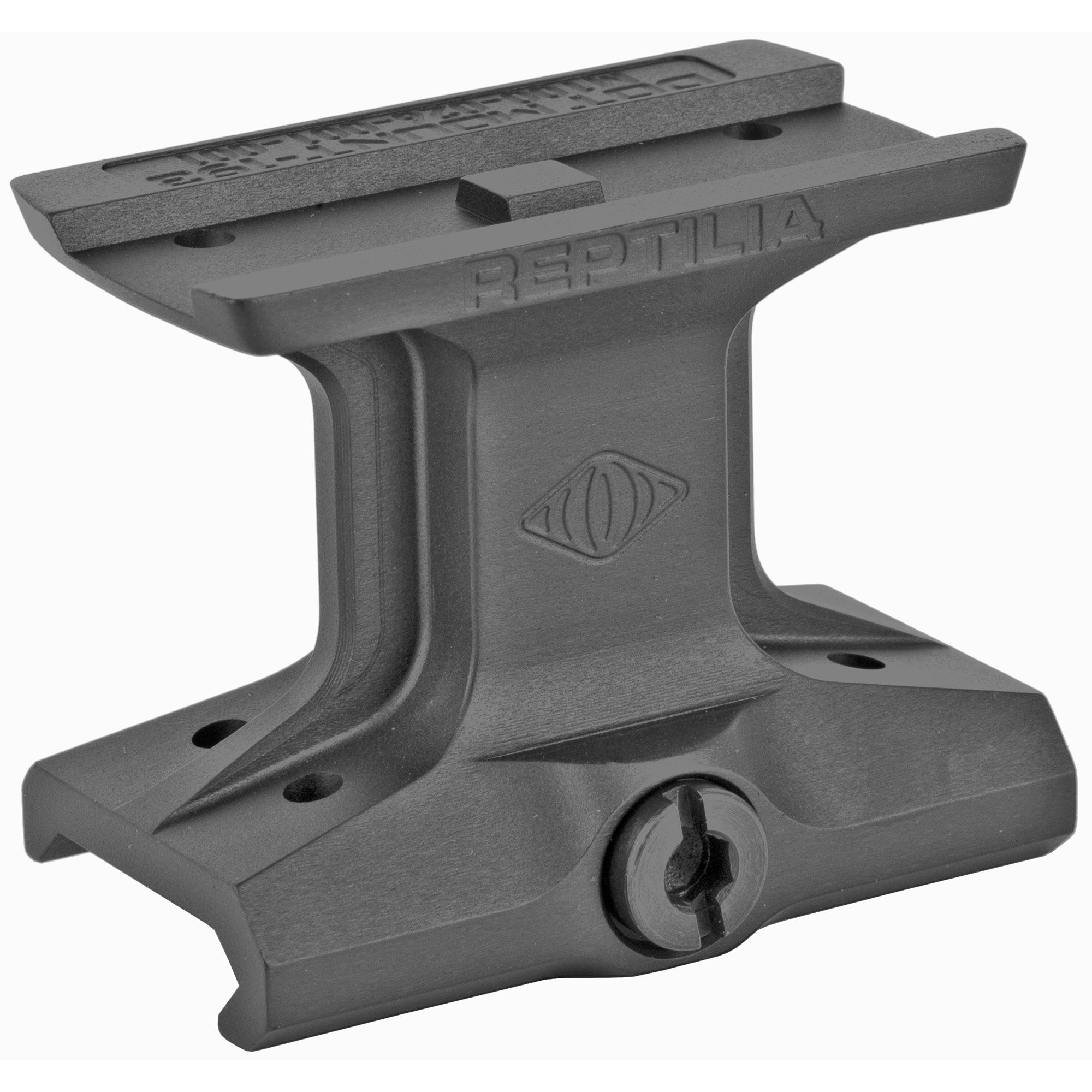 Reptilia DOT Mount, 1.93" Optical Axis Height, Fits Aimpoint Micro, Anodized Black - Reptilia