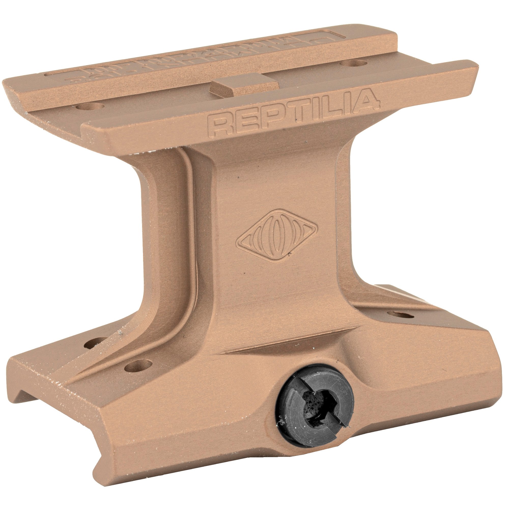 Reptilia DOT Mount, 1.93" Optical Axis Height, Fits Aimpoint Micro, Anodized Flat Dark Earth - Reptilia