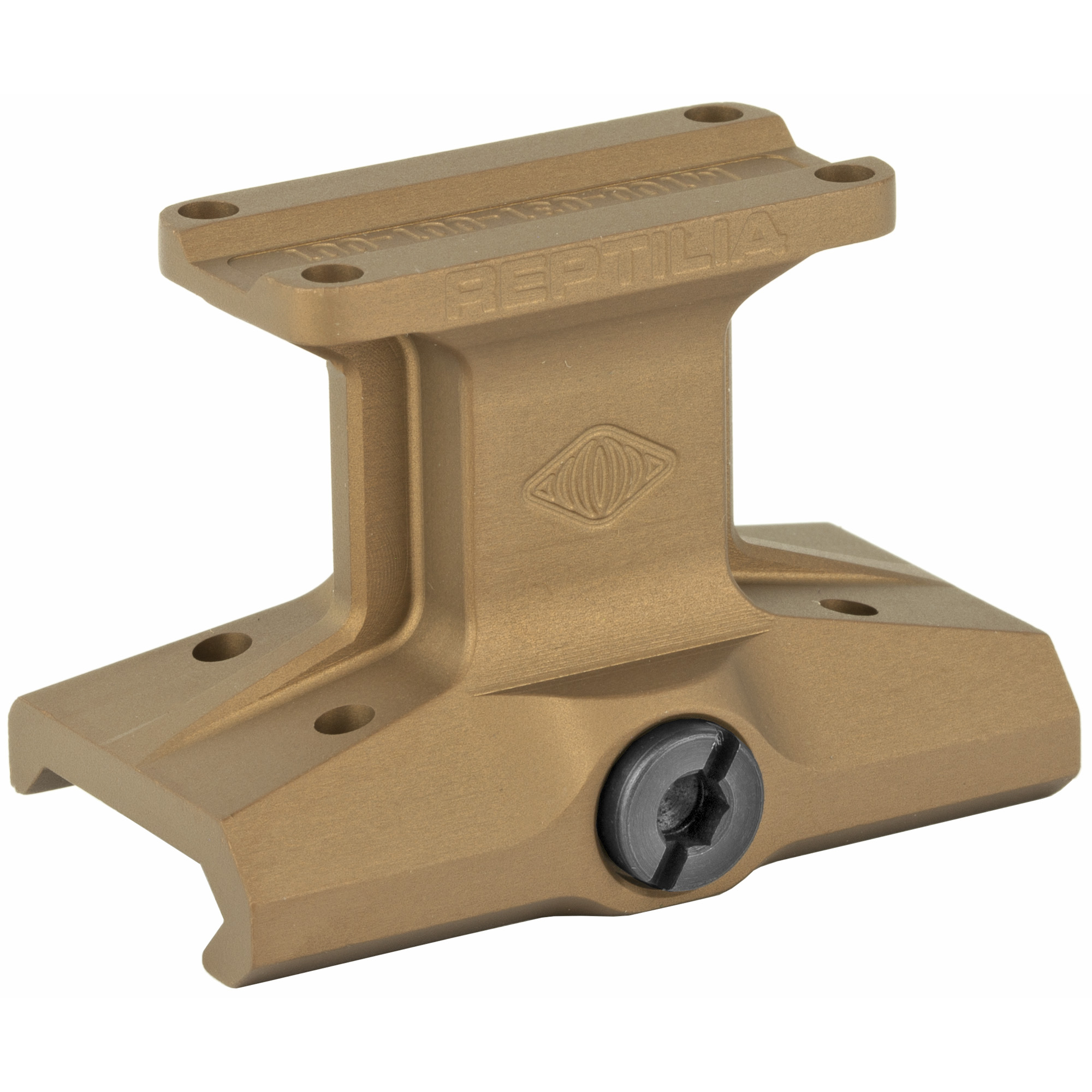 Reptilia DOT Mount, 1.93" Optical Axis Height, Fits Trijicon MRO, Anodized Flat Dark Earth - Reptilia