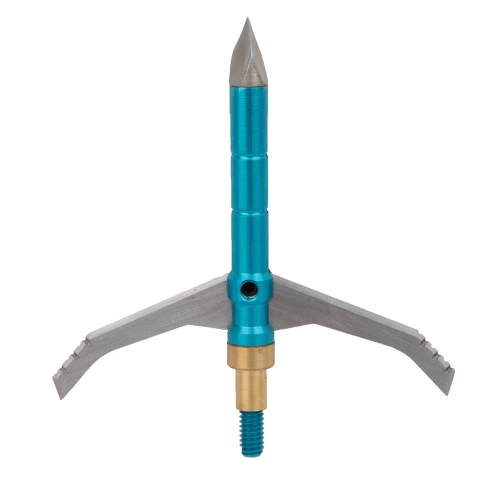 Dead Ringer Great White 2.50"/100 gr 2-Blade Mechanical Broadhead, Stainless Pack of 3 - Dead Ringer
