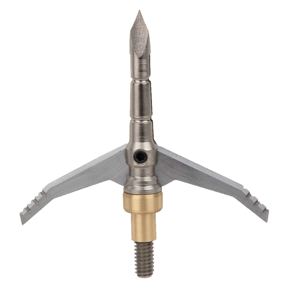 Dead Ringer Just Nasty 2.0 2"/125 gr Hybrid/Mechanical Broadhead, Stainless Pack of 3 - Dead Ringer