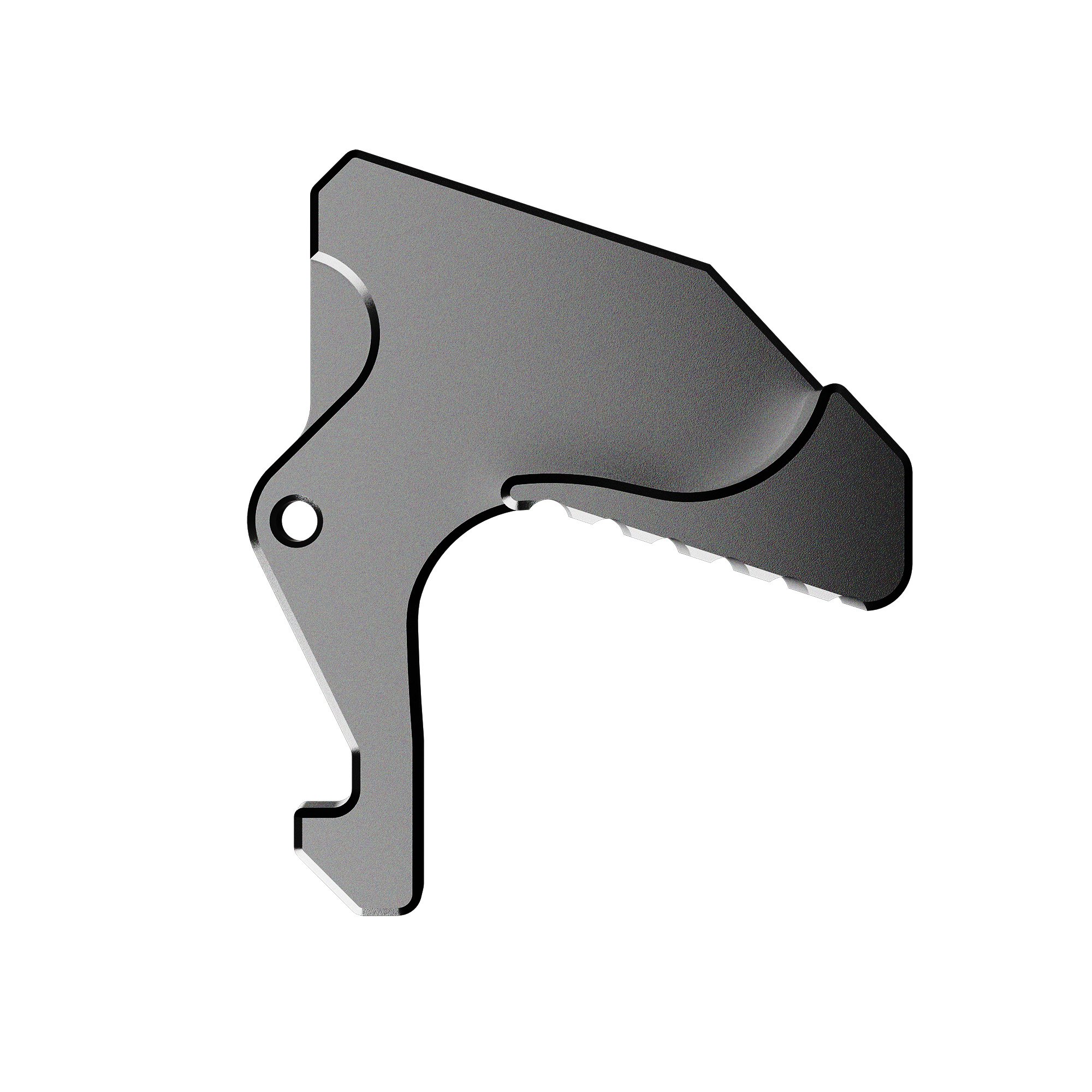 Rise Armament AR-15, AR-10, AR-9 Extended Latch, Graphite - RA212GIGPHT - Rise Armament
