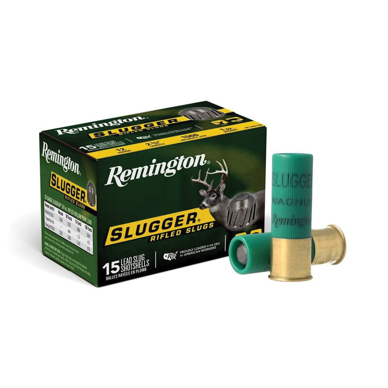 Remington Slugger 12 Gauge Lead Rifled Slug, 438 gr 15rds - Remington