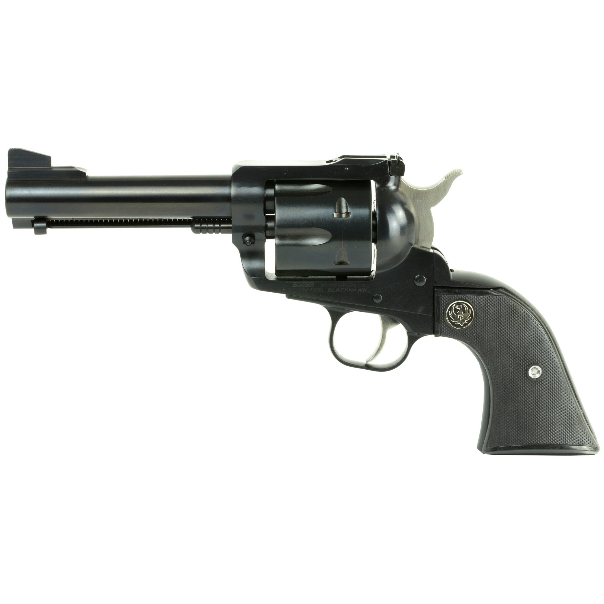 Ruger Blackhawk .41 Mag Revolver, 4.6" Barrel, Adjustable Rear & Ramp Front Sights, Blue - 405 - Ruger
