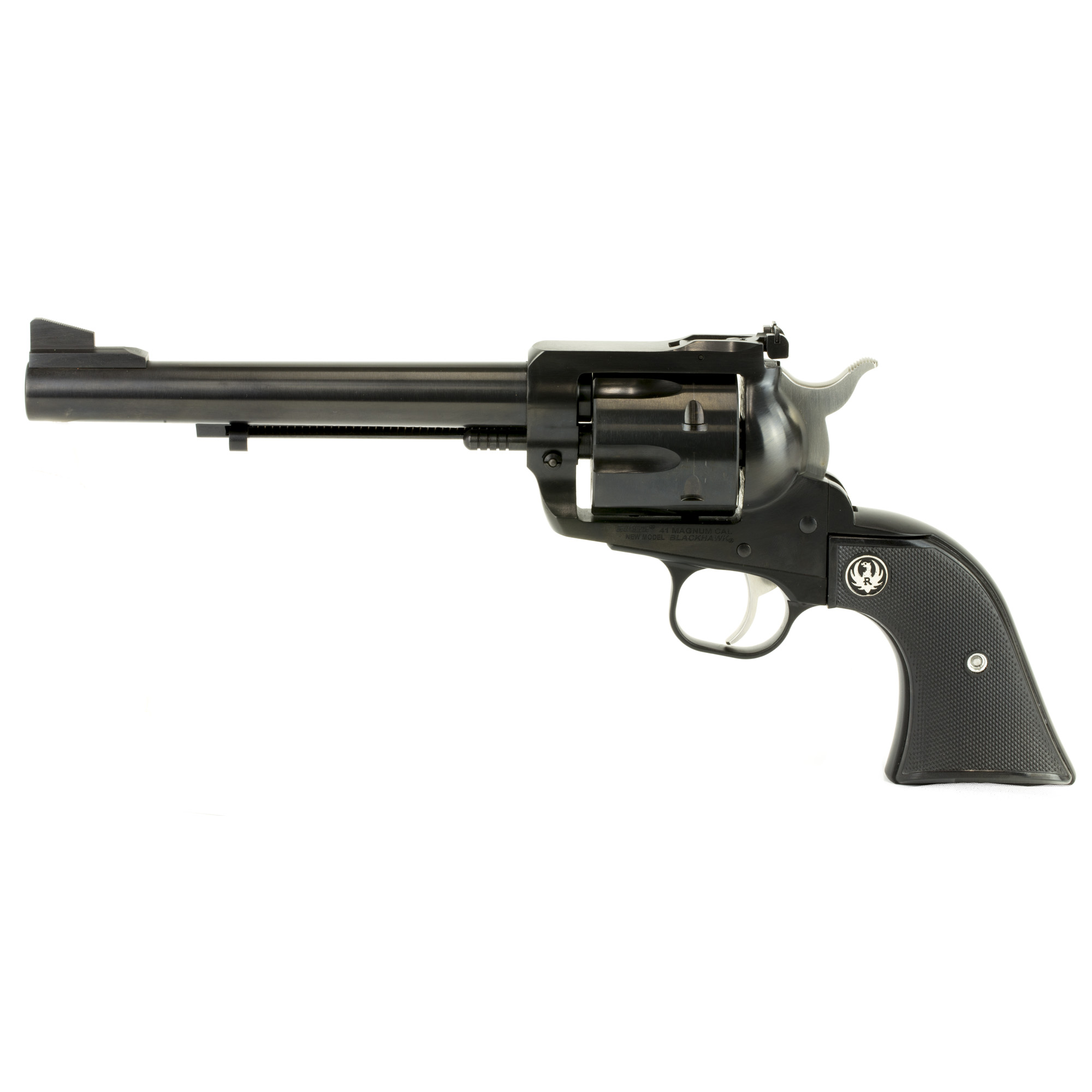Ruger Blackhawk .41 Mag Revolver, 6.5" Barrel, Adjustable Rear & Ramp Front Sights, Blue - 406 - Ruger
