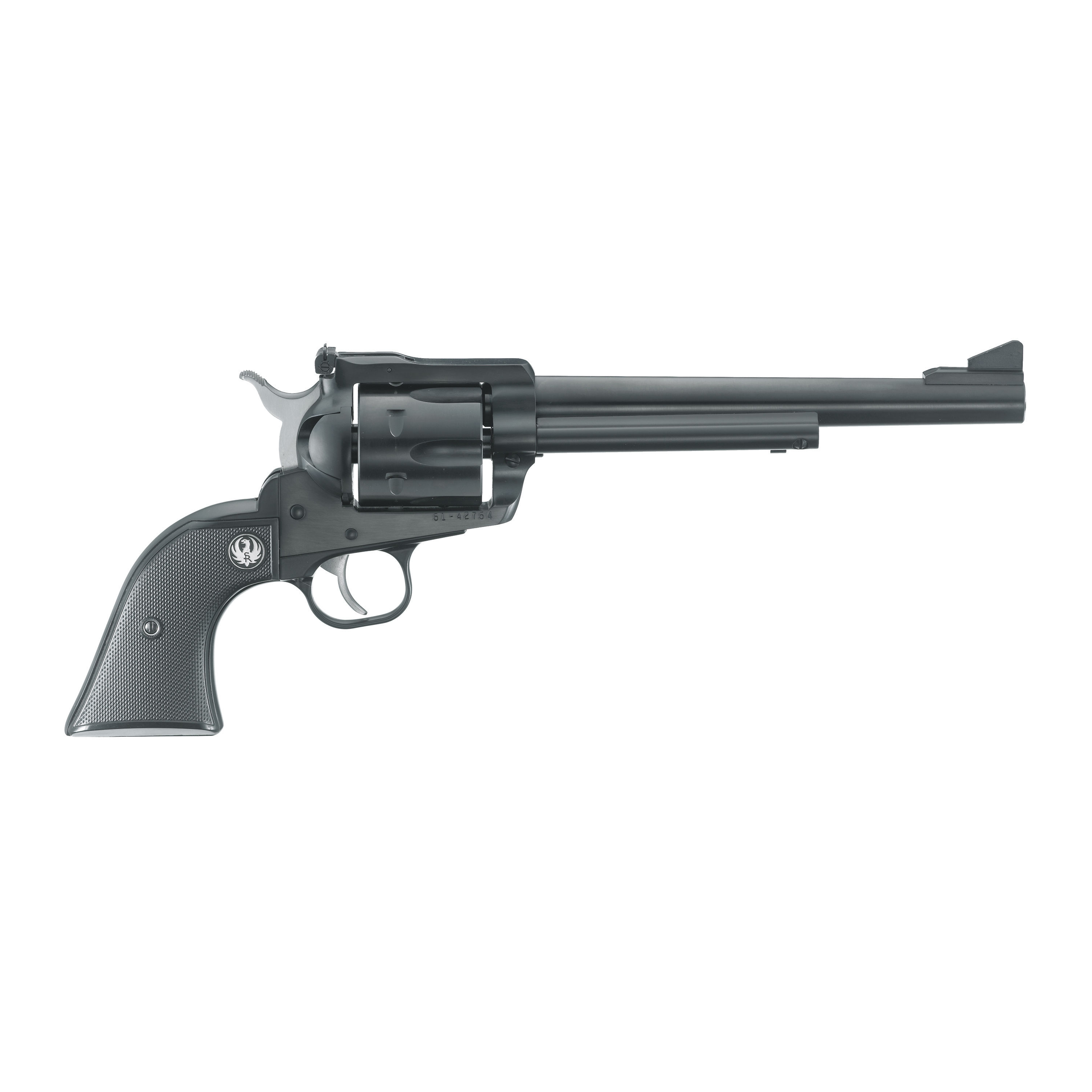 Ruger Blackhawk .30 Carbine Revolver, 7.5" Barrel, Adjustable Rear & Ramp Front Sights, Blue - 505