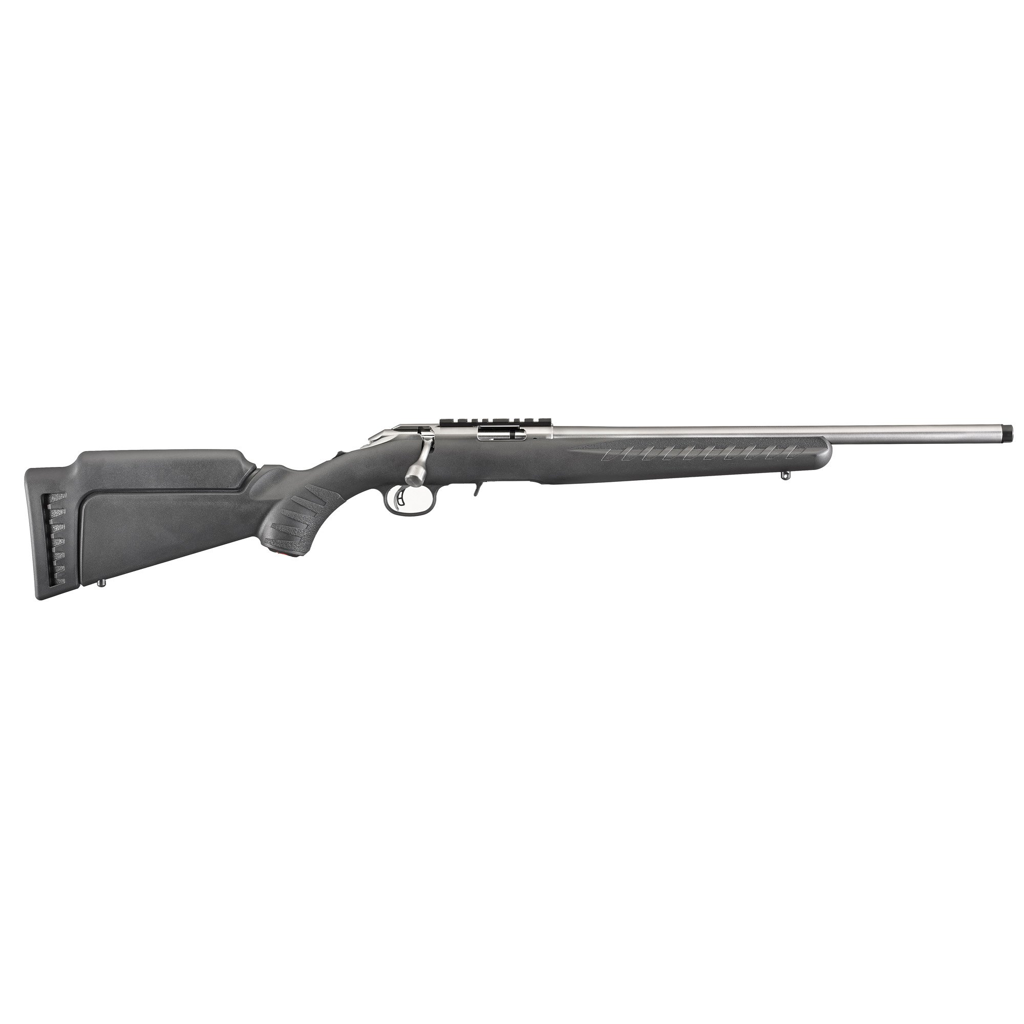 Ruger American Rimfire LRT .17 HMR Bolt Action Rifle, 18" Barrel, Silver - 8353 - Ruger
