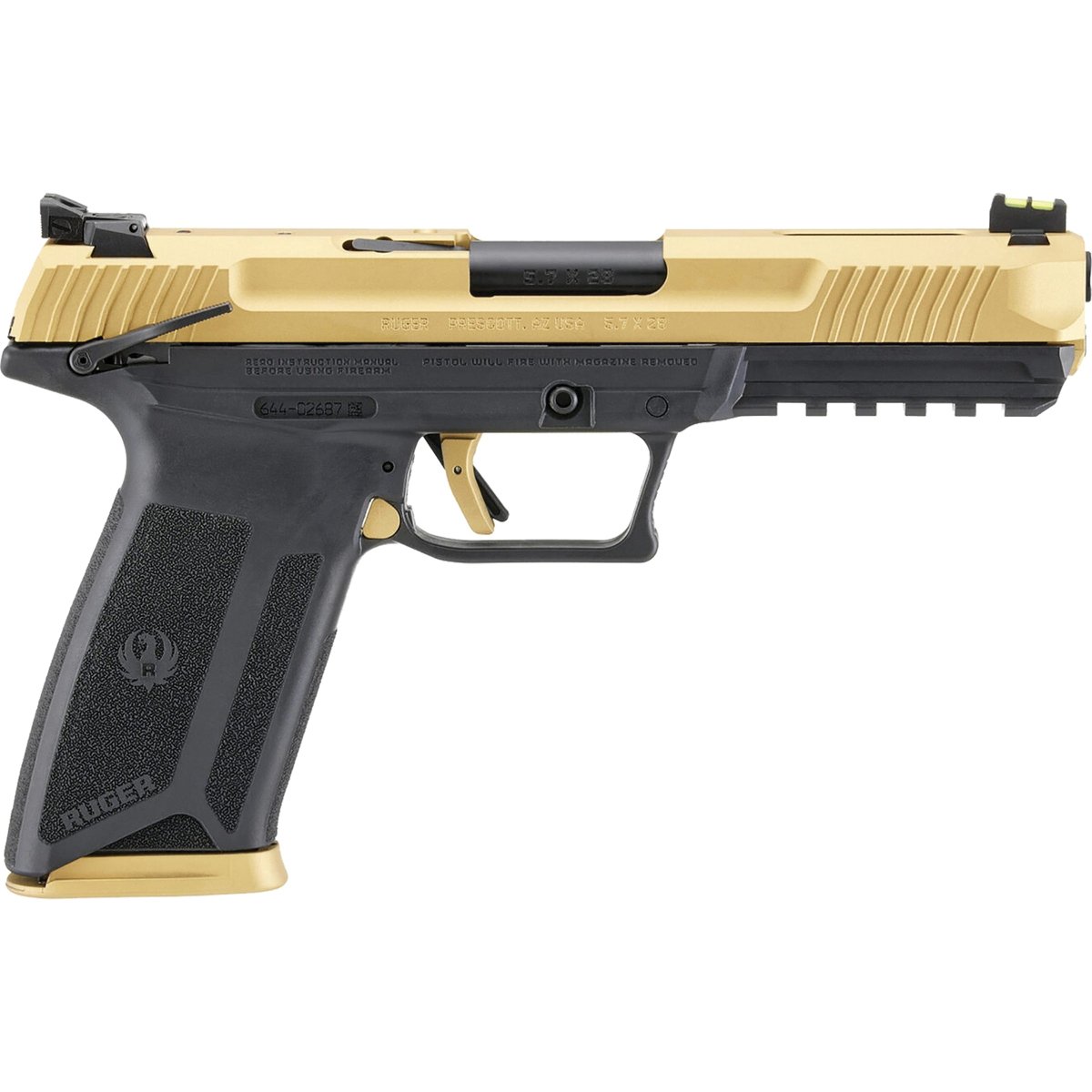 Ruger-5.7 5.7x28mm 4.94" 20rds, Black - Ruger