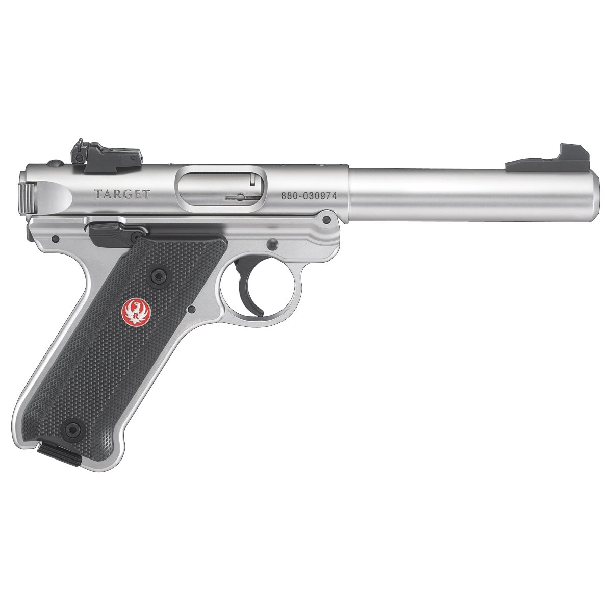 Ruger Mark IV Target .22 LR 5.5" Stainless Steel Pistol - 40103 image