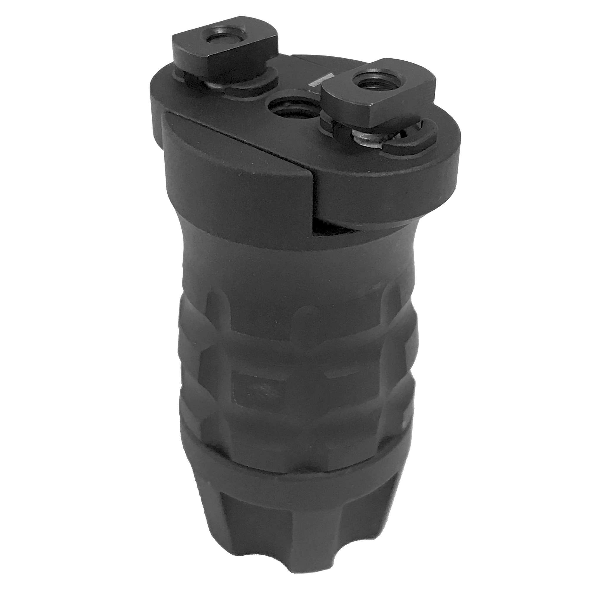Samson Manufacturing Corp. MLOK Short Vertical Grip, Grenade Style, Black - Samson