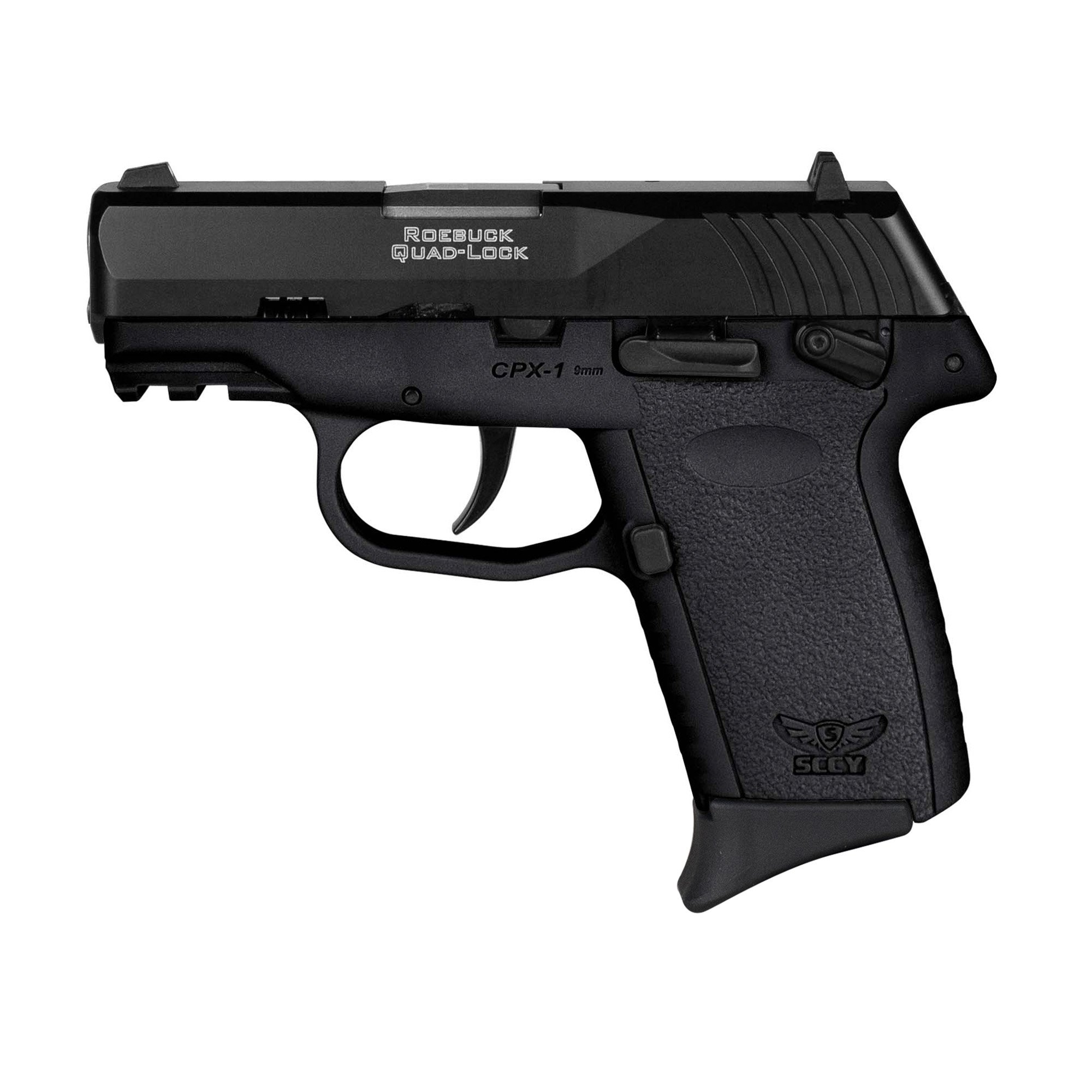 SCCY CPX-1 Gen 3 9mm Pistol, 3.1" Barrel, 3 Dot Sights, Black - CPX1CBBKG3 - Sccy
