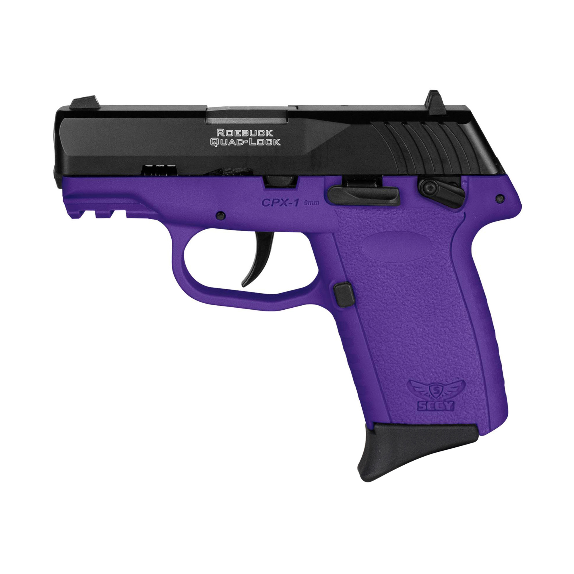 SCCY CPX-1 Gen 3 9mm Pistol, 3.1" Barrel, 3 Dot Sights, Prp, Black - CPX1CBPUG3 - Sccy
