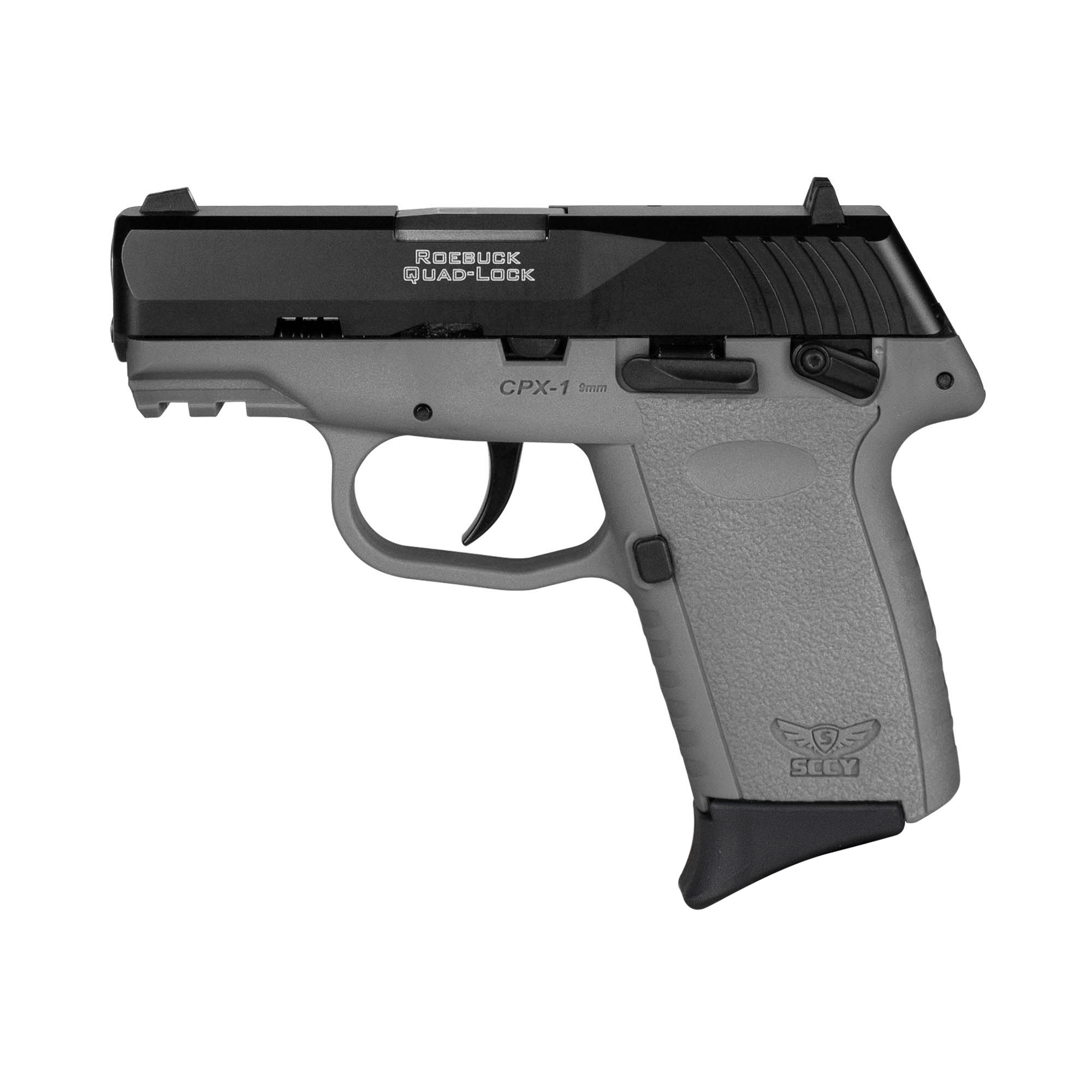 SCCY CPX-1 Gen 3 9mm Pistol, 3.1" Barrel, 3 Dot Sights, Black, Gray - CPX1CBSGG3 - Sccy
