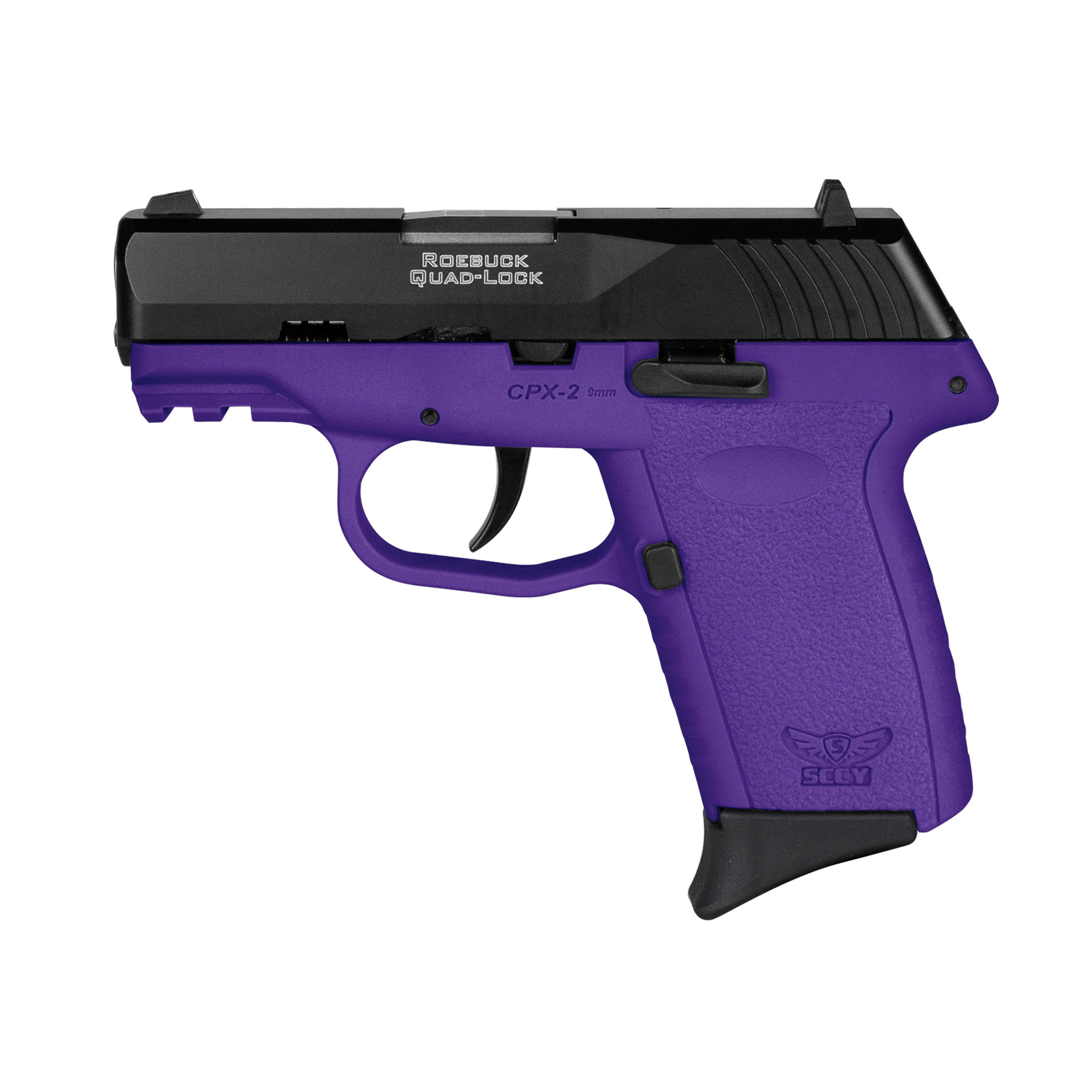 SCCY CPX-2 Gen 3 9mm Pistol, 3.1" Barrel, 3 Dot Sights, Prp, Black - CPX2CBPUG3 - Sccy