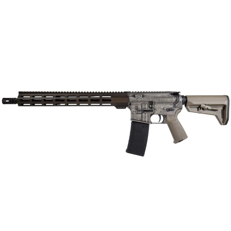 Shark Coast Tactical Viking 5.56x45mm 16", Nickel Battleworn - Shark Coast Tactical
