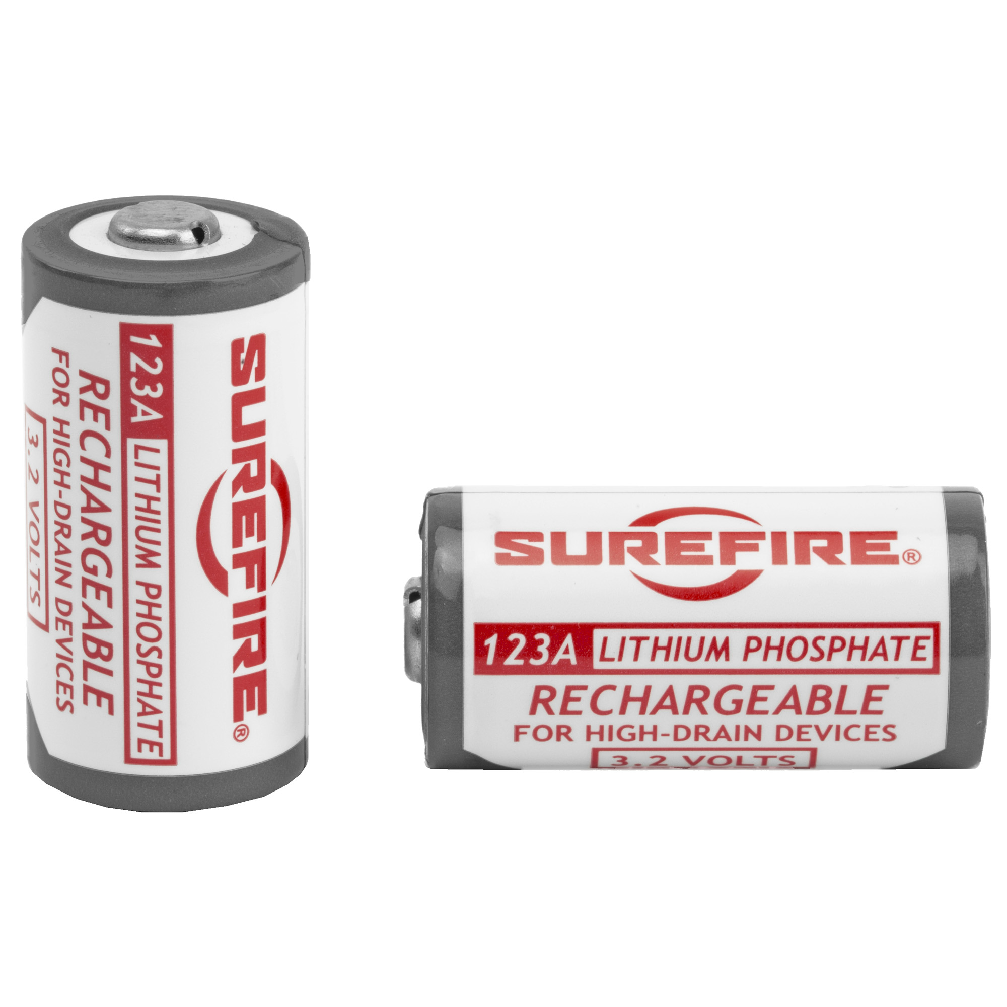 Surefire Battery, LFP123 Rechargeable, 2/Pack, White SFLFP123