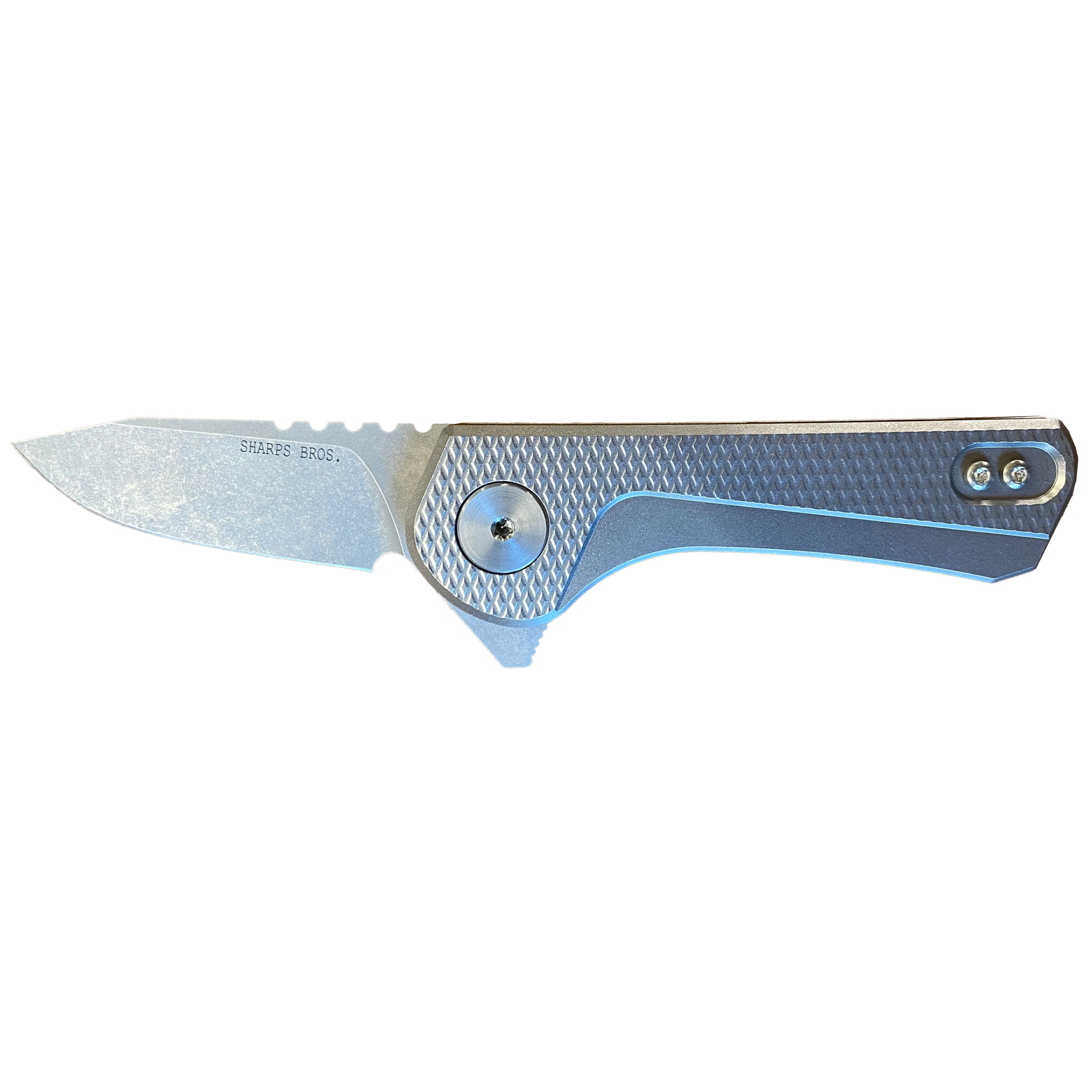 Sharps Bros Meanstreak 5.875" Drop Point Folding Knife, Gray - SBKF03 - Sharps Bros