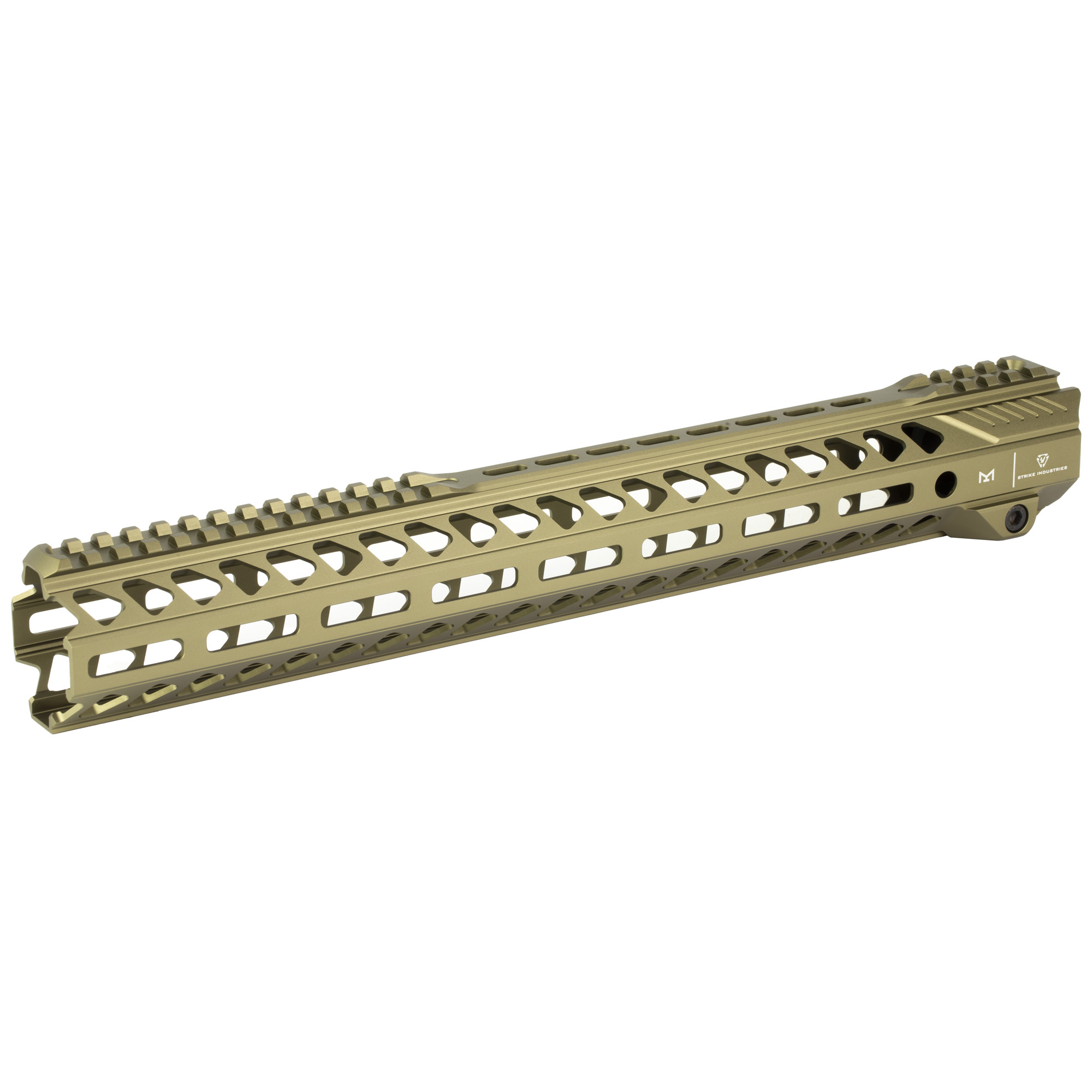 Strike Industries Strike Rail M-LOK Handguard, fits AR15, 15.5", Anodized Finish, Flat Dark Earth - Strike Industries