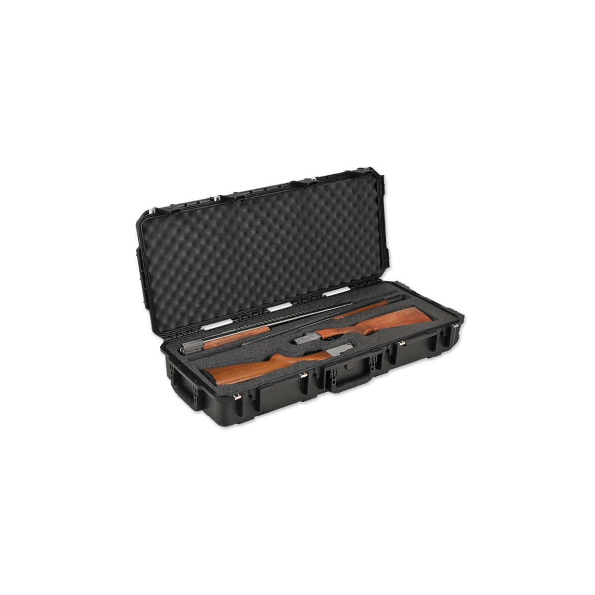 SKB iSeries 3614 39" x 17" x 6.75" Double Custom Breakdown Shotgun Case, Black - Skb