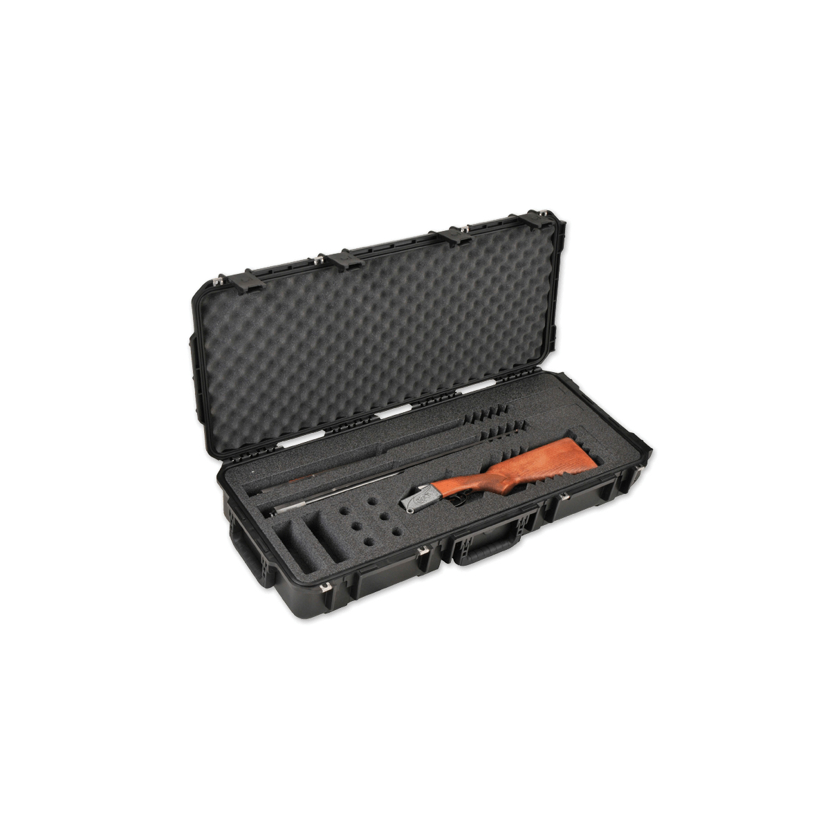 SKB iSeries 3614-6 39" x 17" x 6.75" Custom Breakdown Shotgun Case, Black - Skb