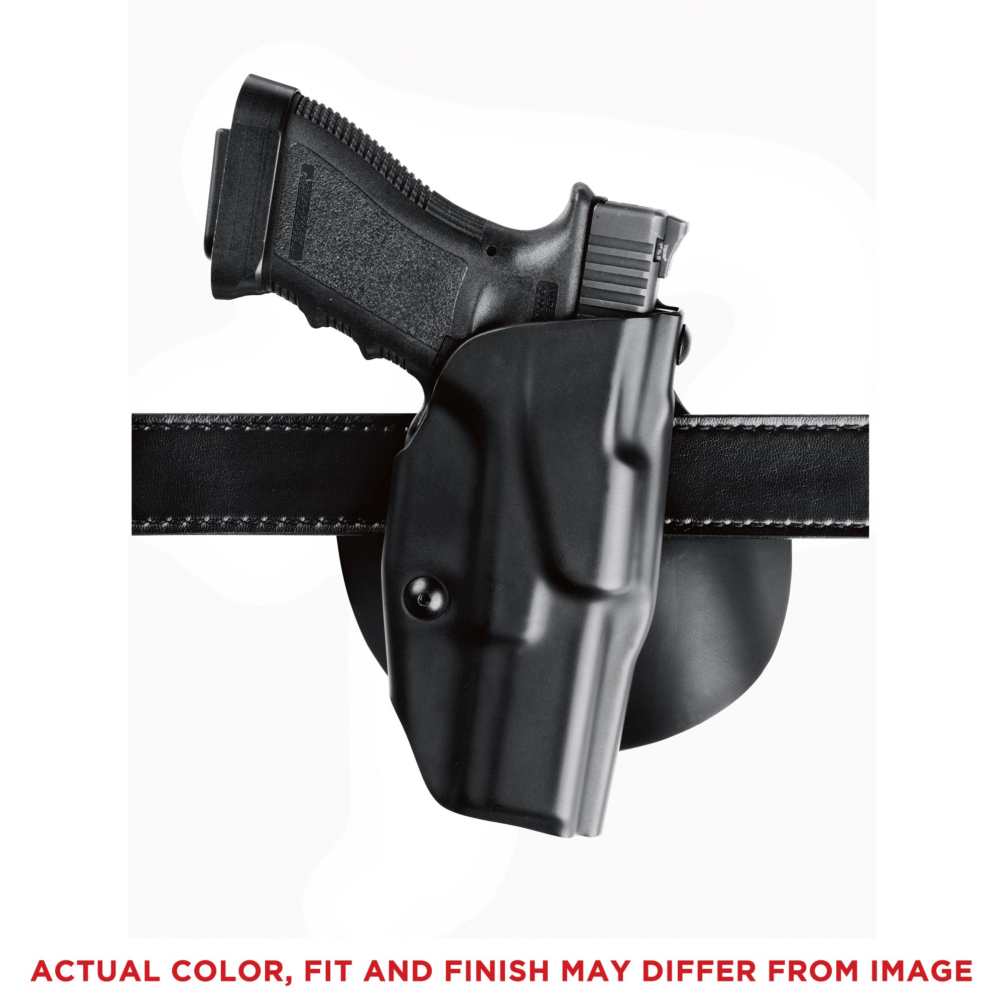 Safariland Right Hand Paddle & Belt Loop Holster for Glock 19, 23 w/Light, Black - 63782832411 - Safariland