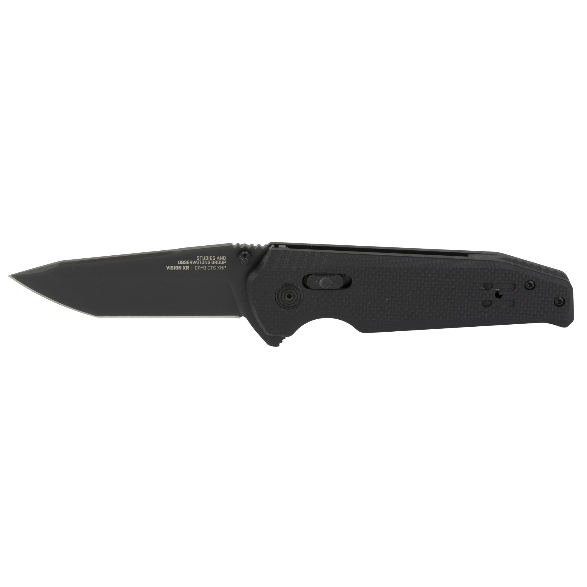 SOG Knives Pentagon XR 3.6" Tanto Point Folding Knife, Black - SOG12570157 - Sog Knives
