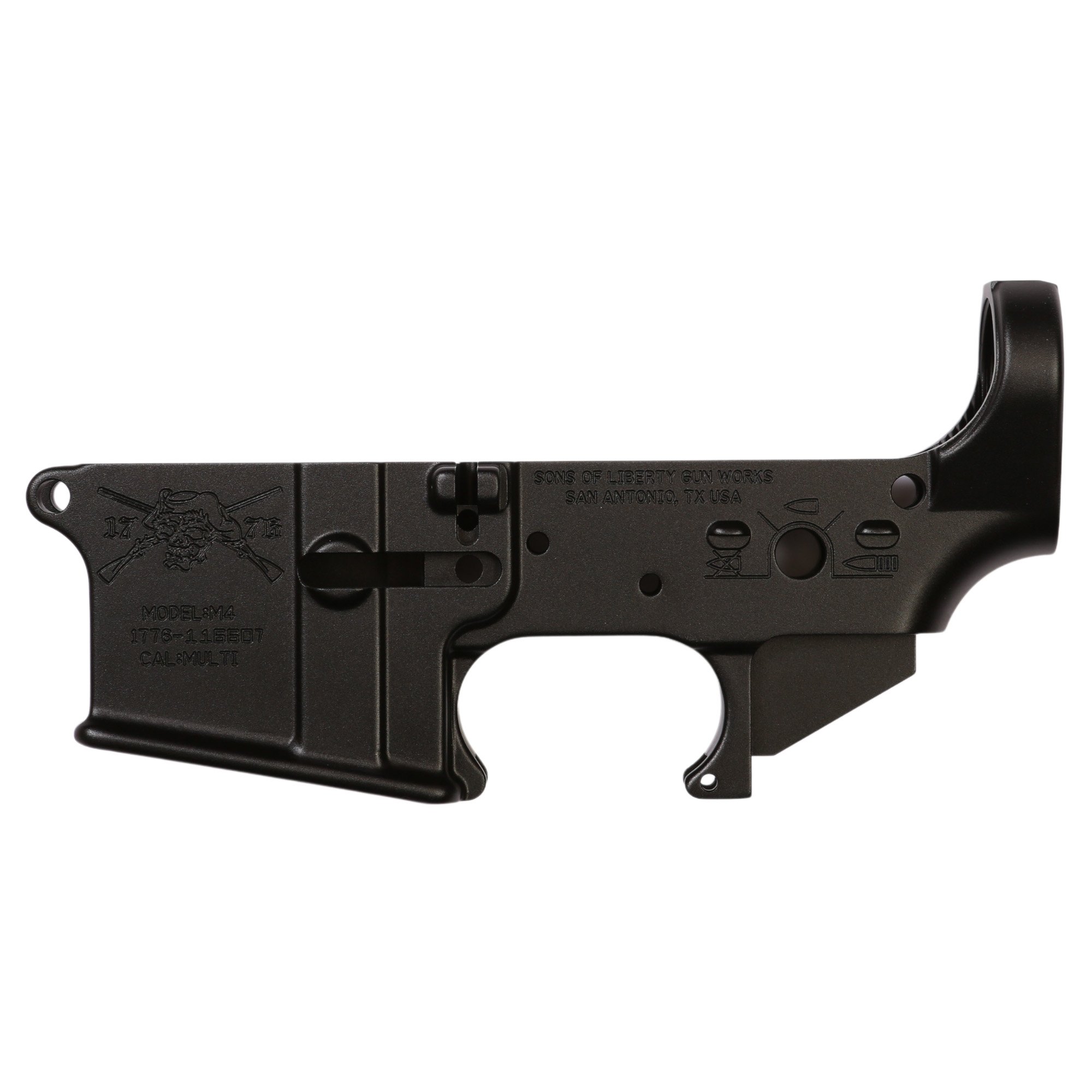 Sons of Liberty Gun Works .223 Remington AR Lower, Black - ANGRYPATRIOT - Sons Of Liberty Gun Works