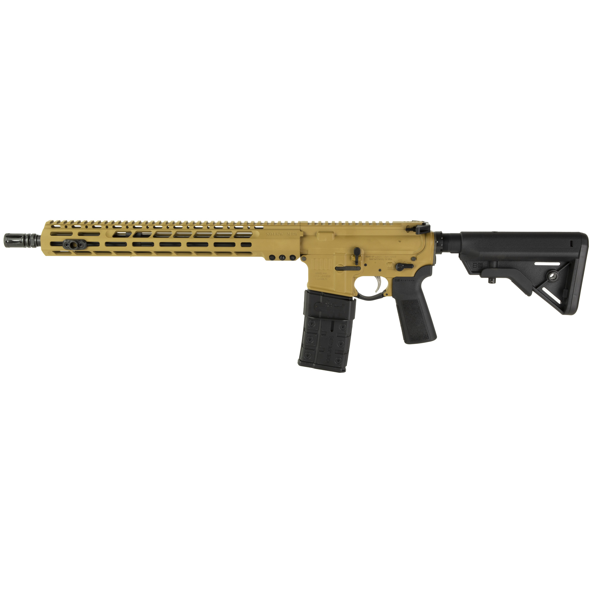 Sons of Liberty Gun Works .223 Remington AR Rifle with 16" Barrel, Brown - M48916CACOMPTIGER - Sons Of Liberty Gun Works