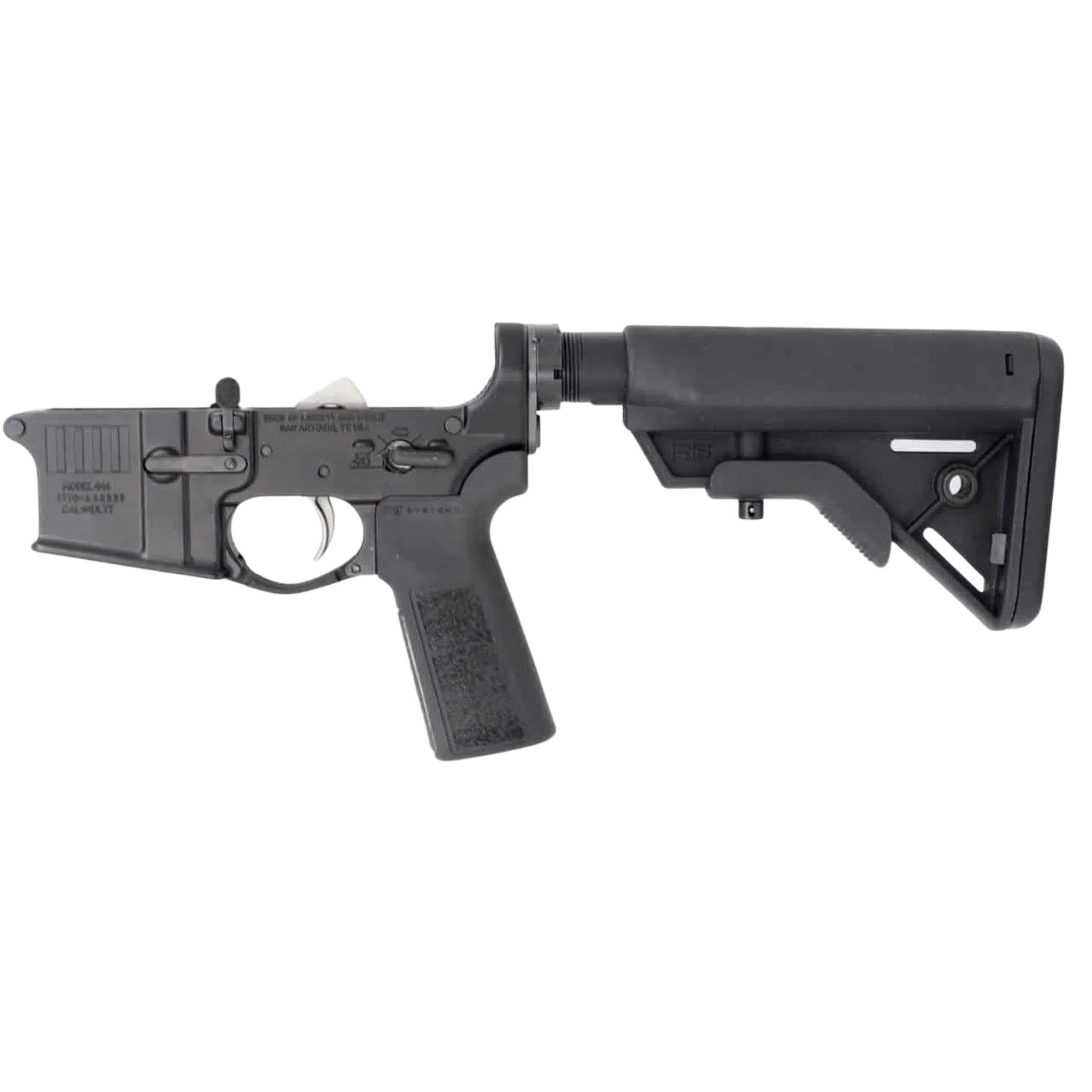 Sons of Liberty Gun Works .223 Remington AR Lower, Black - M4LOWERLFTA5BRAVO - Sons Of Liberty Gun Works