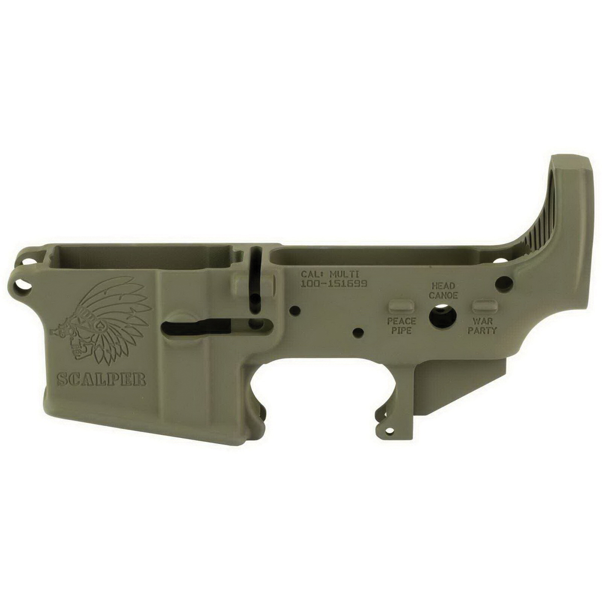 Sons of Liberty Gun Works Scalper Stripped Lower, OD Green - Sons Of Liberty Gun Works