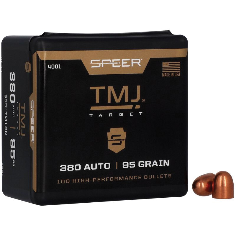 Speer TMJ .40 S&W FMJ Pistol Bullet, 180 gr 0.400" 400rds - Speer