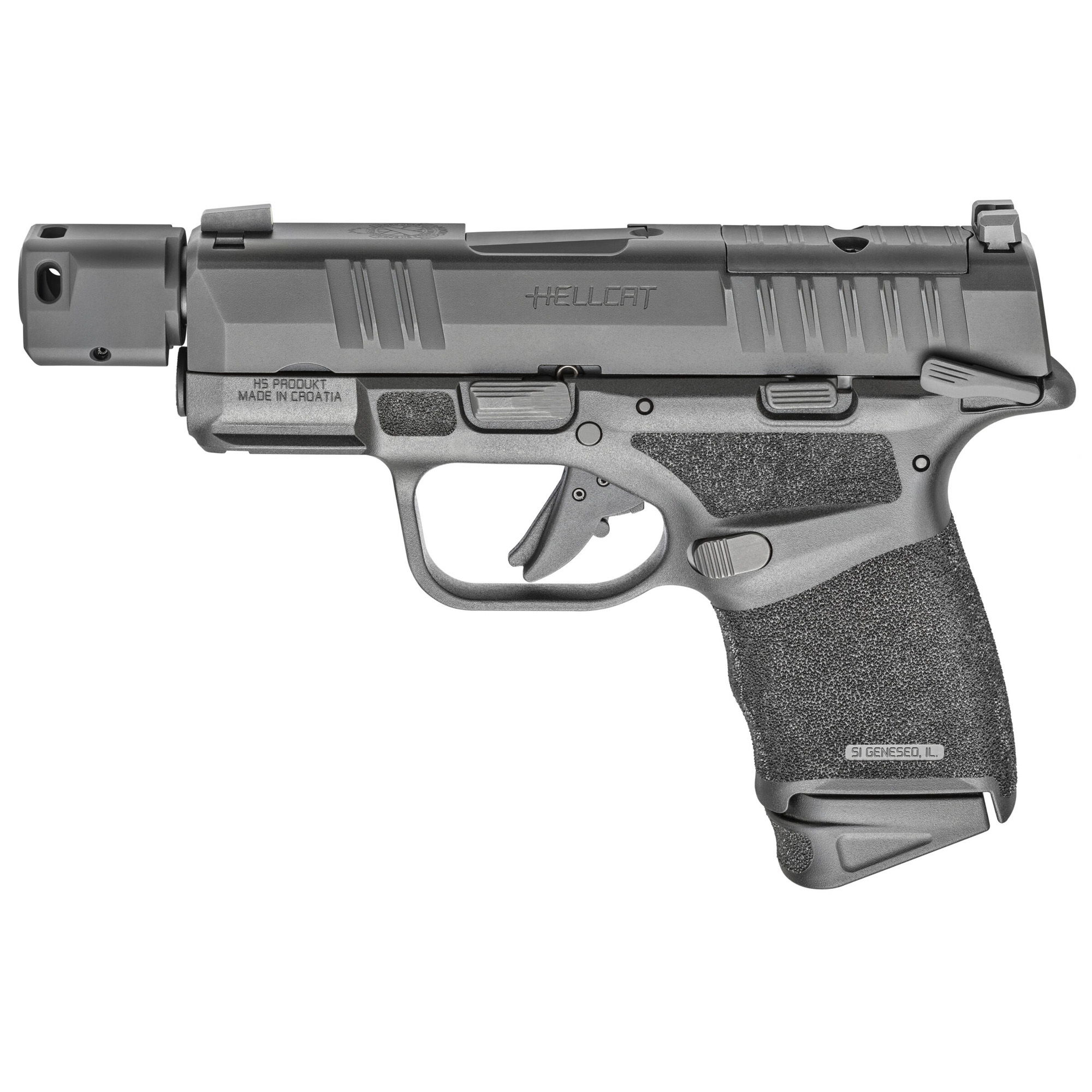 Springfield Hellcat RDP 9mm Pistol, 1:103.8" Barrel, Tritium Night Sights, Black - HC9389BTOSPMS - Springfield Armory