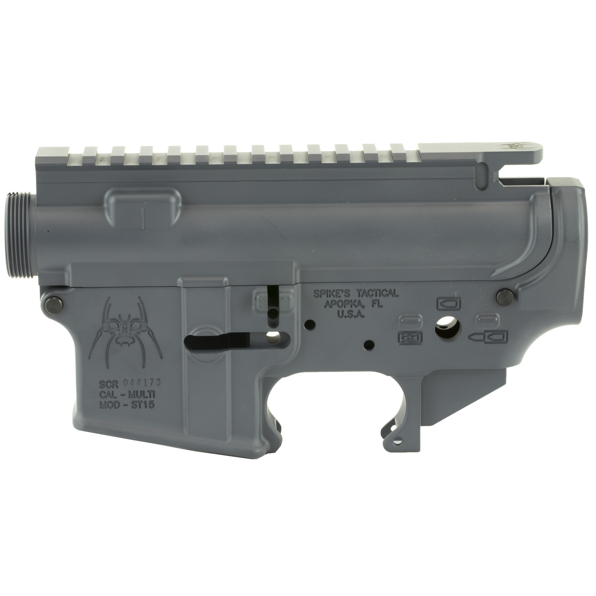 Spikes Tactical Upper/Lower Receiver .223 Remington AR Lower, Gray - STS1515 - Spikes Tactical