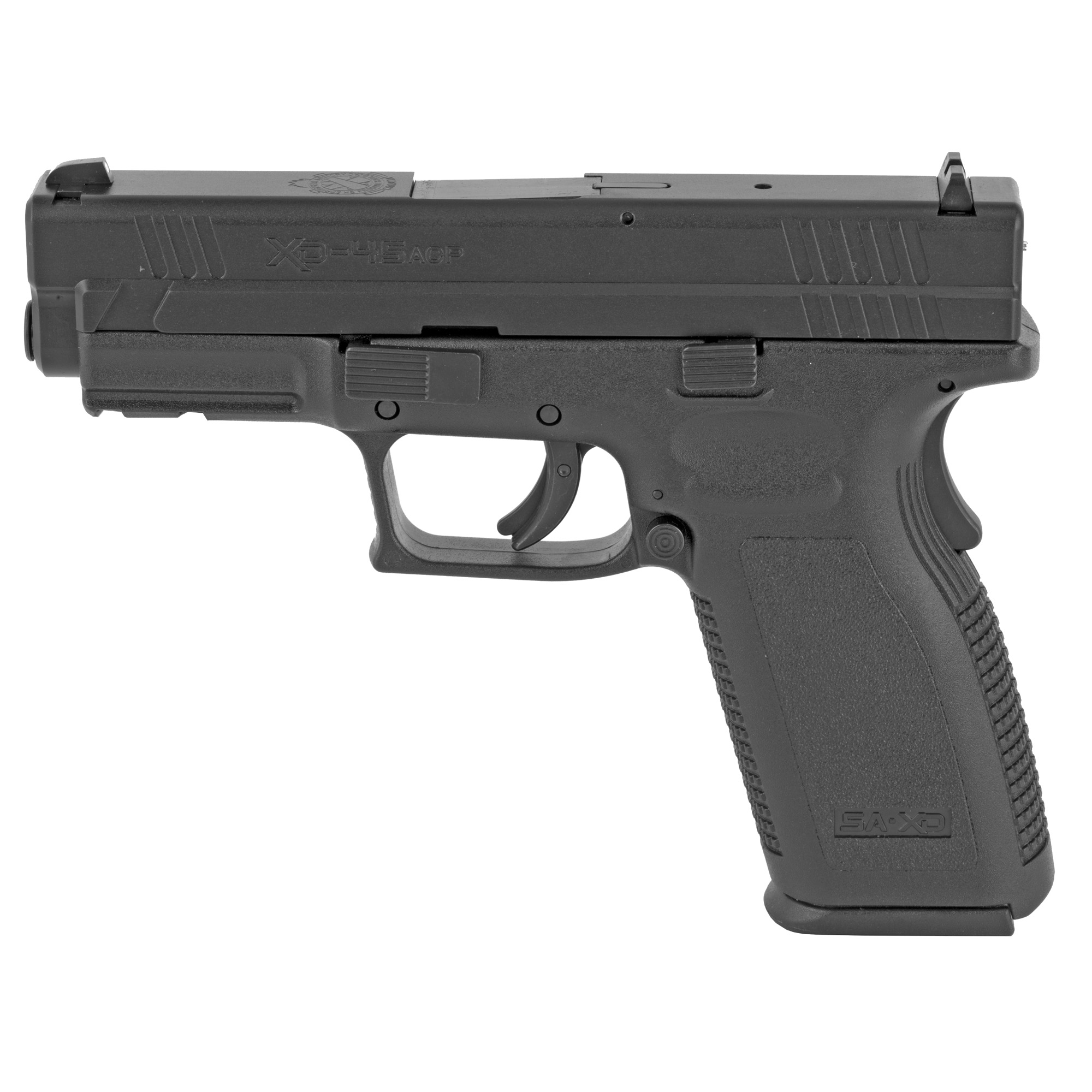 Springfield XD .45 ACP Pistol, 4" Barrel, Fixed Sights, Black - XD9611 - Springfield Armory