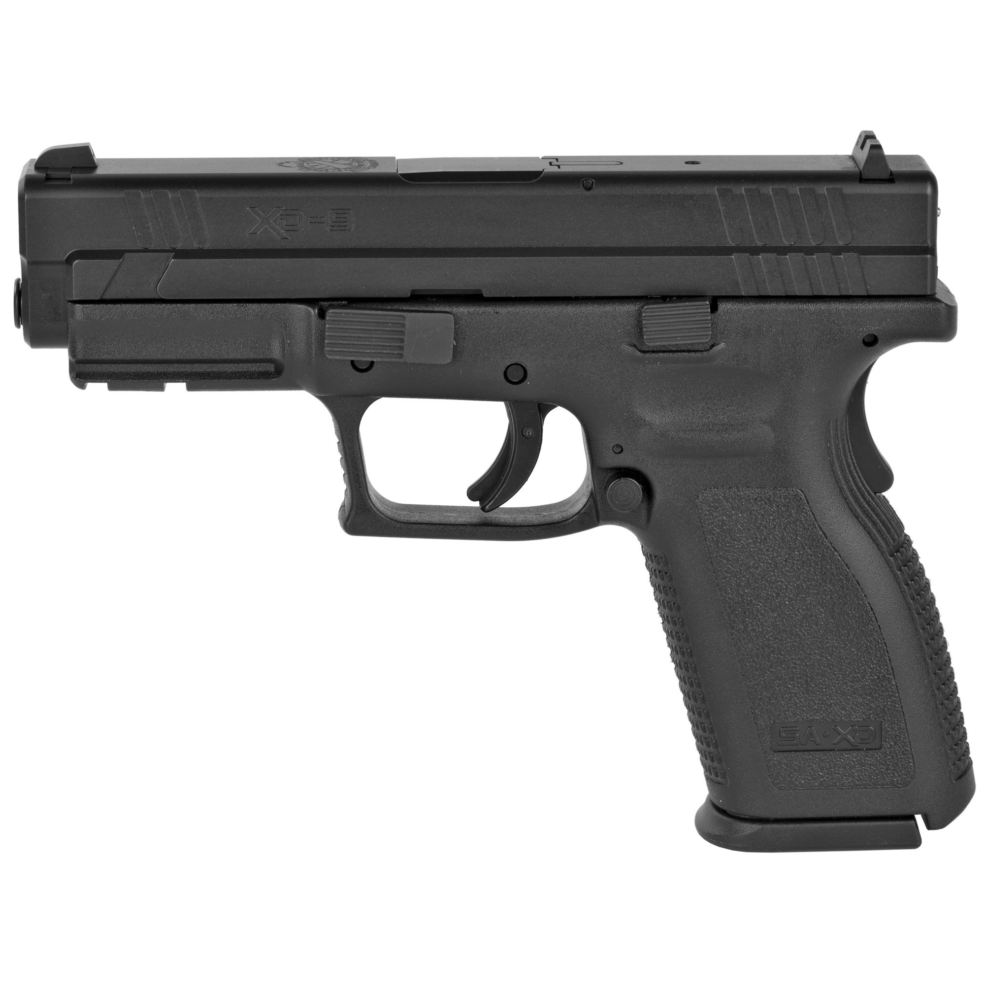Springfield XD 9mm Pistol, 4" Barrel, Fixed Sights, Black - XDD9101 - Springfield Armory