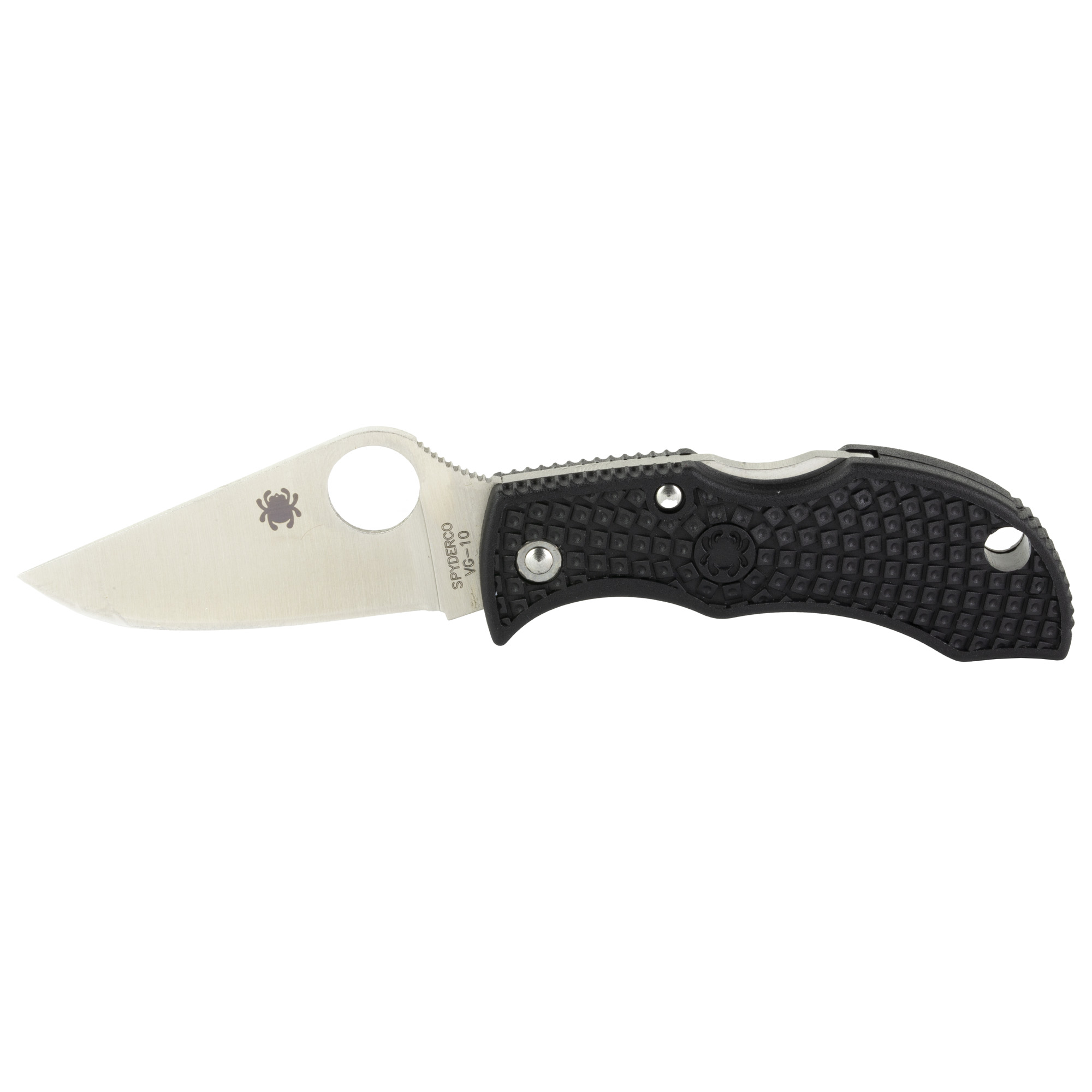 Spyderco Manbug 1.94" Clip Point Folding Knife, Silver - MBKP - Spyderco
