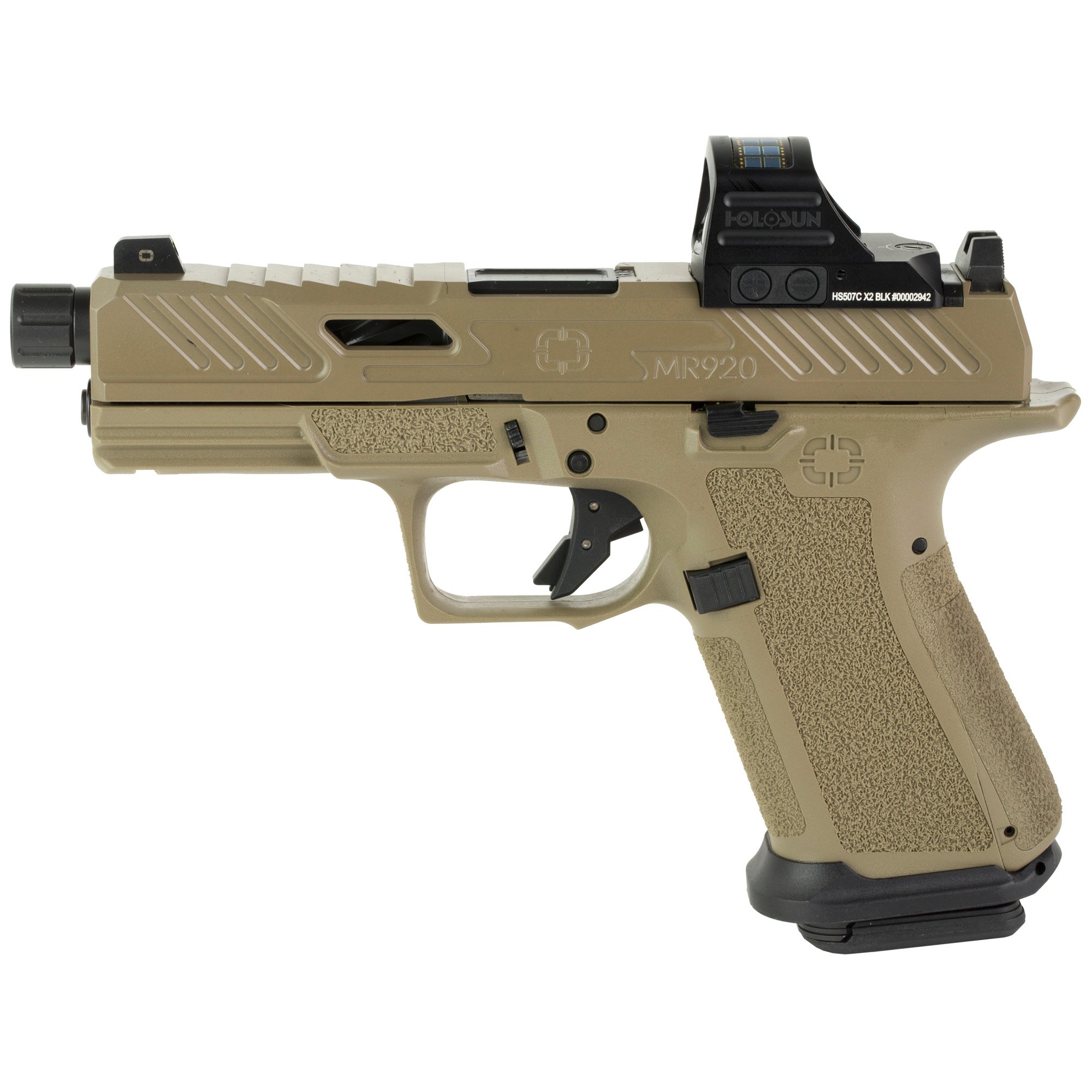 Shadow Systems MR920 9mm Pistol, 4.5" Barrel, Front Night Sights, Flat Dark Earth - SS1022H - Shadow Systems