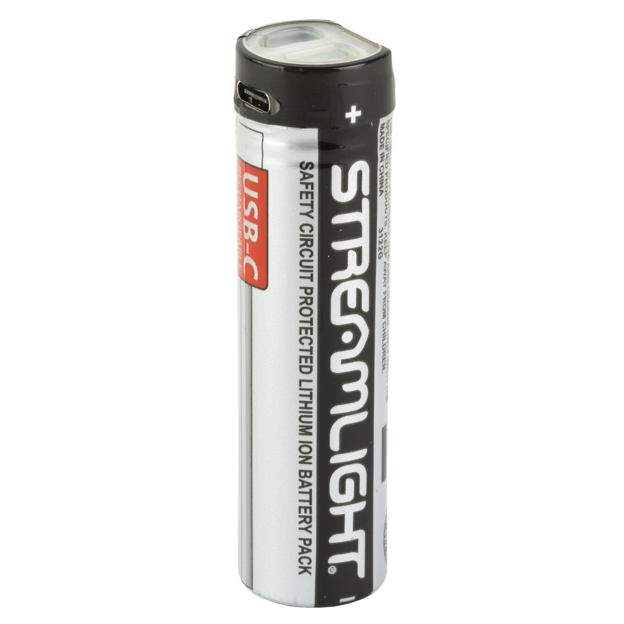 Streamlight SL-B50, USB-C Rechargeable Battery, 1 Pack, Black and Silver 22111