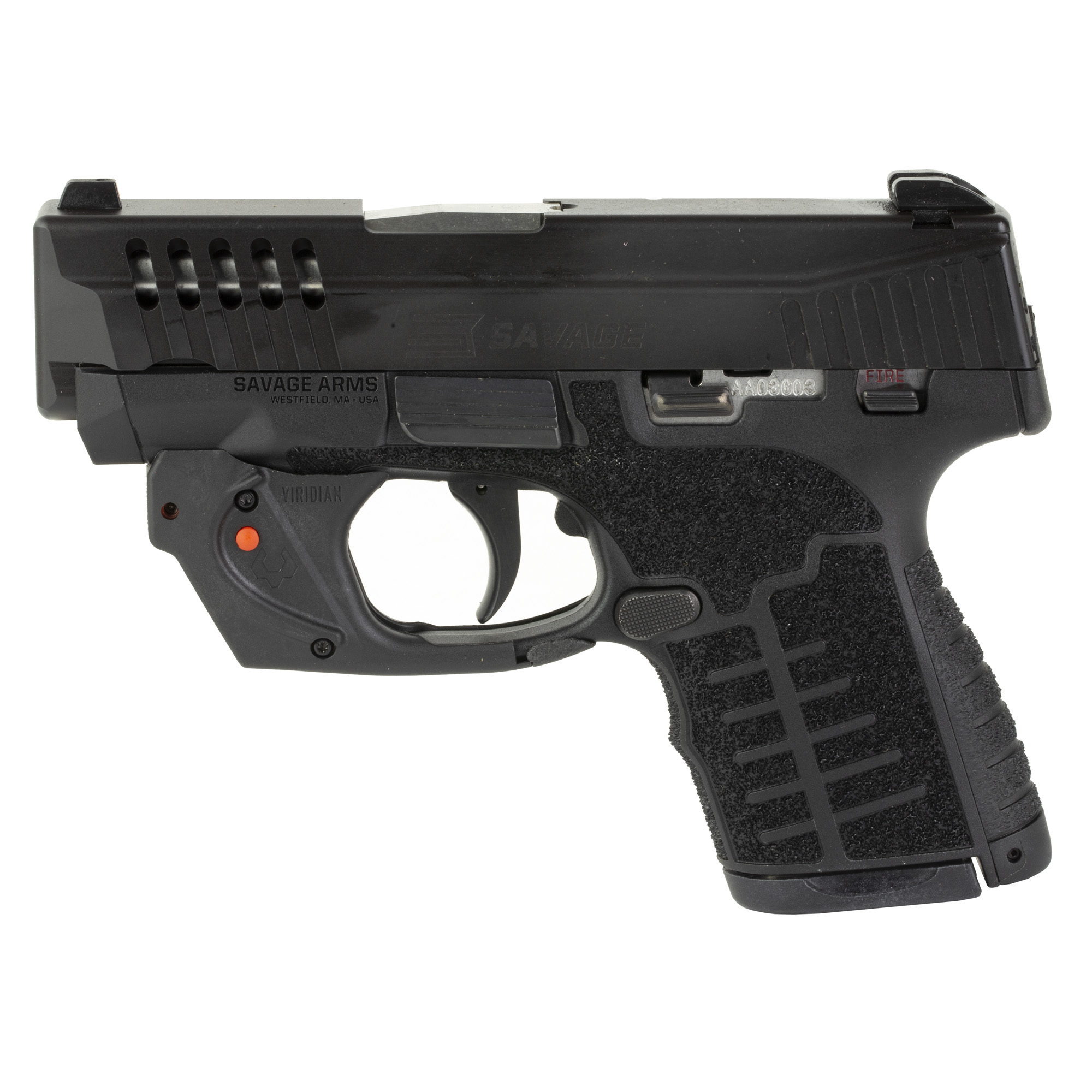 Savage Stance 9mm Pistol, 3.2" Barrel, 3 Dot Sights, Black - 67016