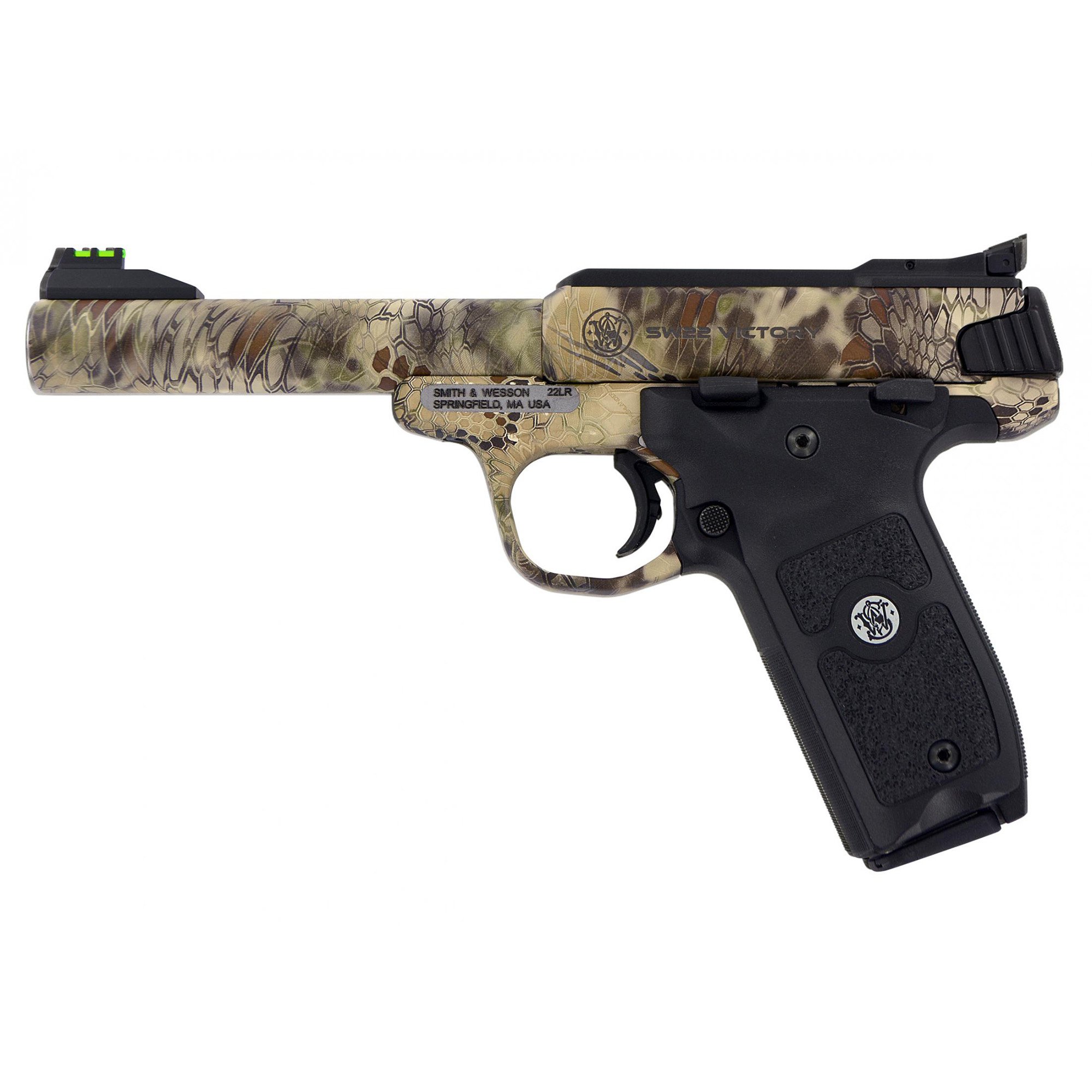 Smith & Wesson Victory .22LR Pistol, 5.5" Barrel, Adjustable Fiber Optic Sights - 10297 - Smith & Wesson