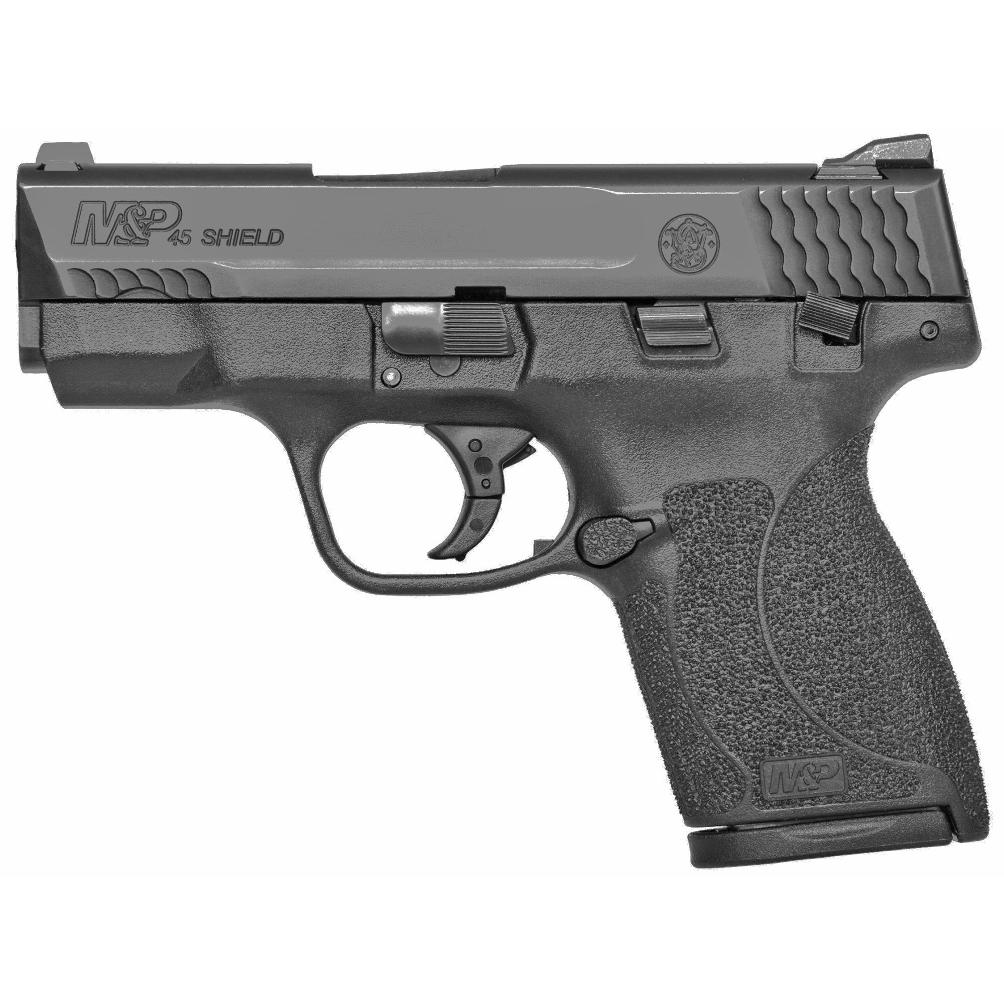 Smith & Wesson Shield M2.0 .45 ACP Pistol, 3.3" Barrel, 3 Dot Sights, Black - 11704 - Smith & Wesson