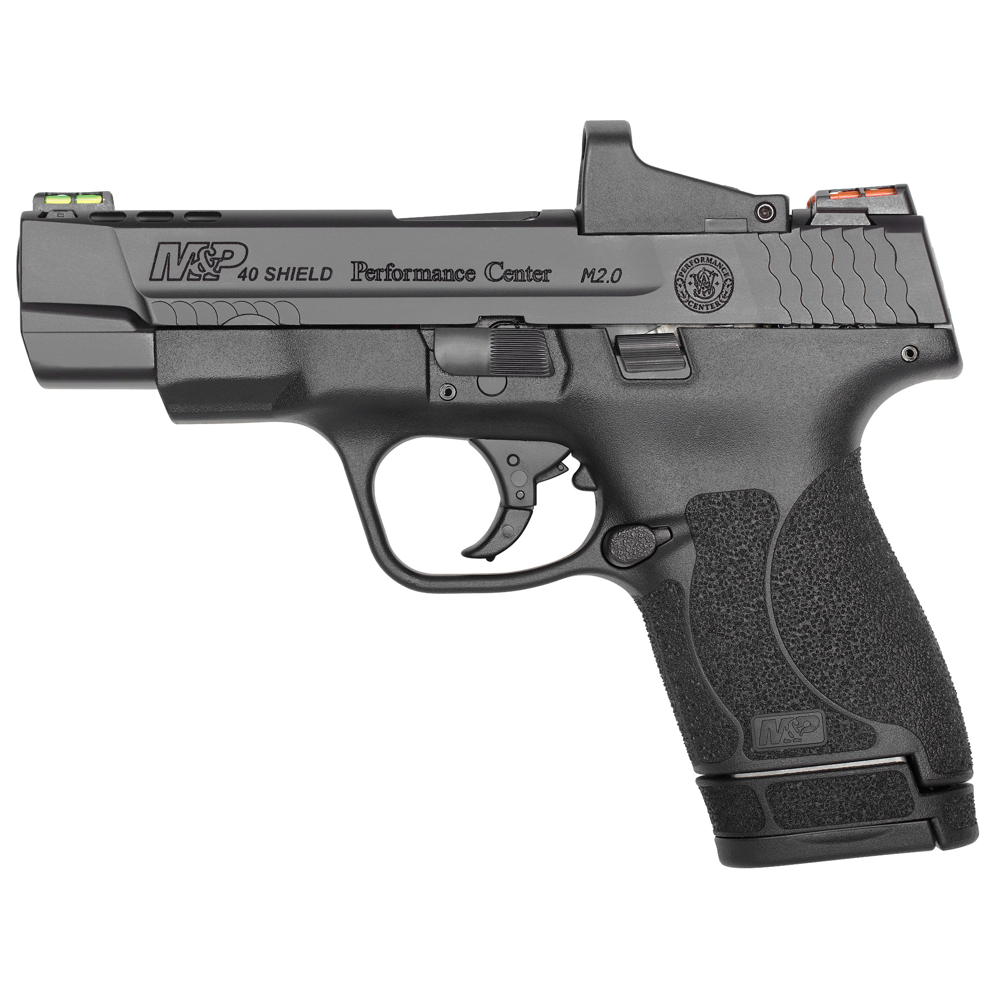 Smith & Wesson Shield M2.0 .40 S&W Pistol, 4" Barrel, Hi-Viz Sights, Black, Red Dot 5MOA Included - 11798 - Smith & Wesson
