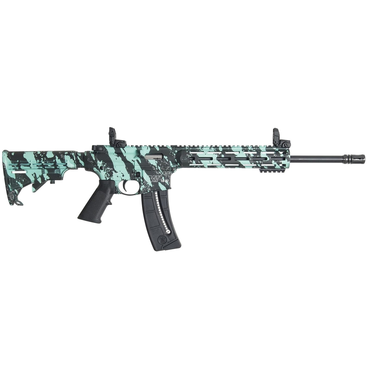 Smith & Wesson M&P15-22 Sport .22LR 16.50", Robin's Egg Blue Platinum - Smith & Wesson