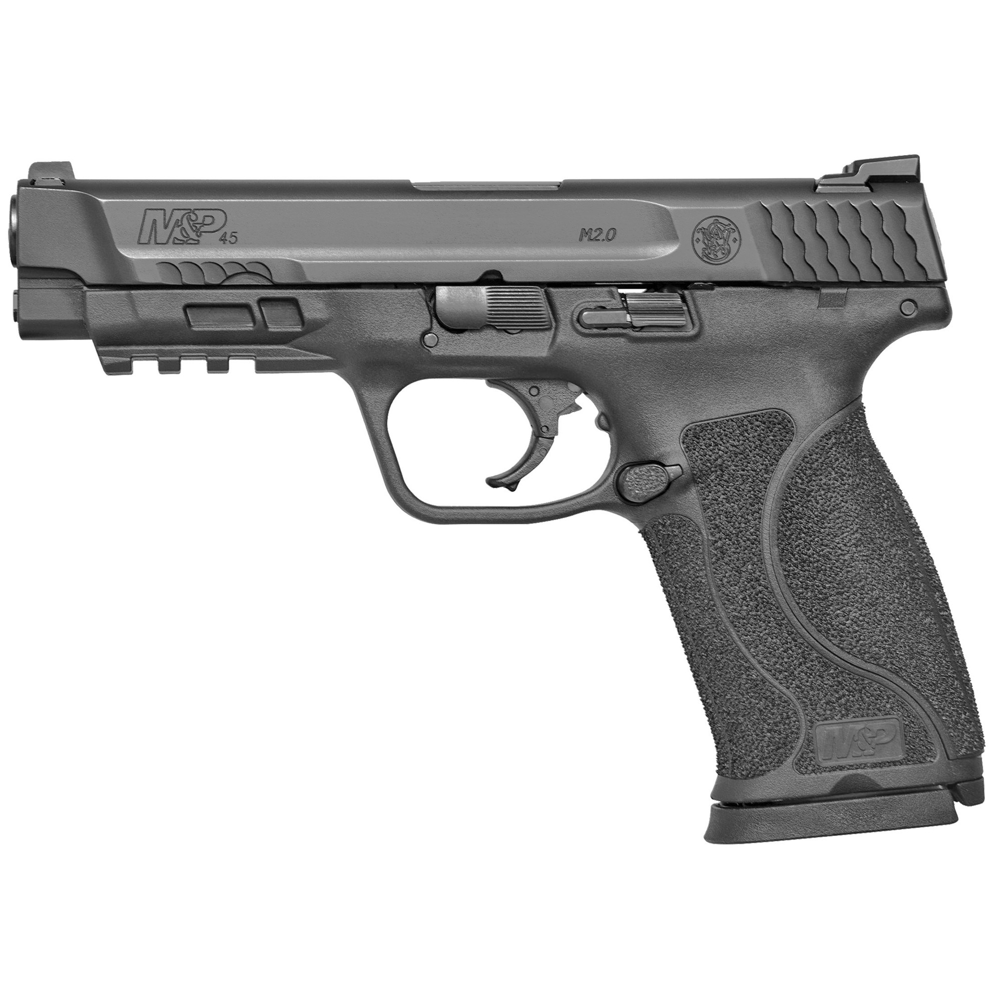 Smith & Wesson M&P 2.0 .45 ACP Pistol, 4.6" Barrel, 3 Dot Sights, Black - 13007 - Smith & Wesson