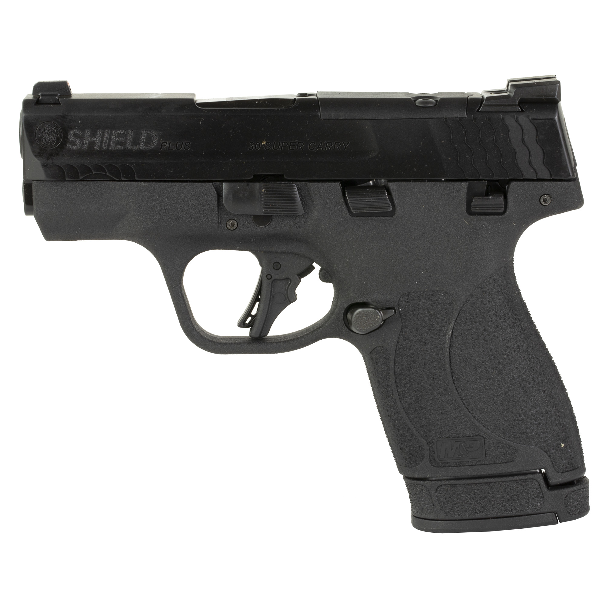 Smith & Wesson Shield Plus .30 Super Carry Pistol, 3.1" Barrel, Night Sights, Black - 13473 - Smith & Wesson