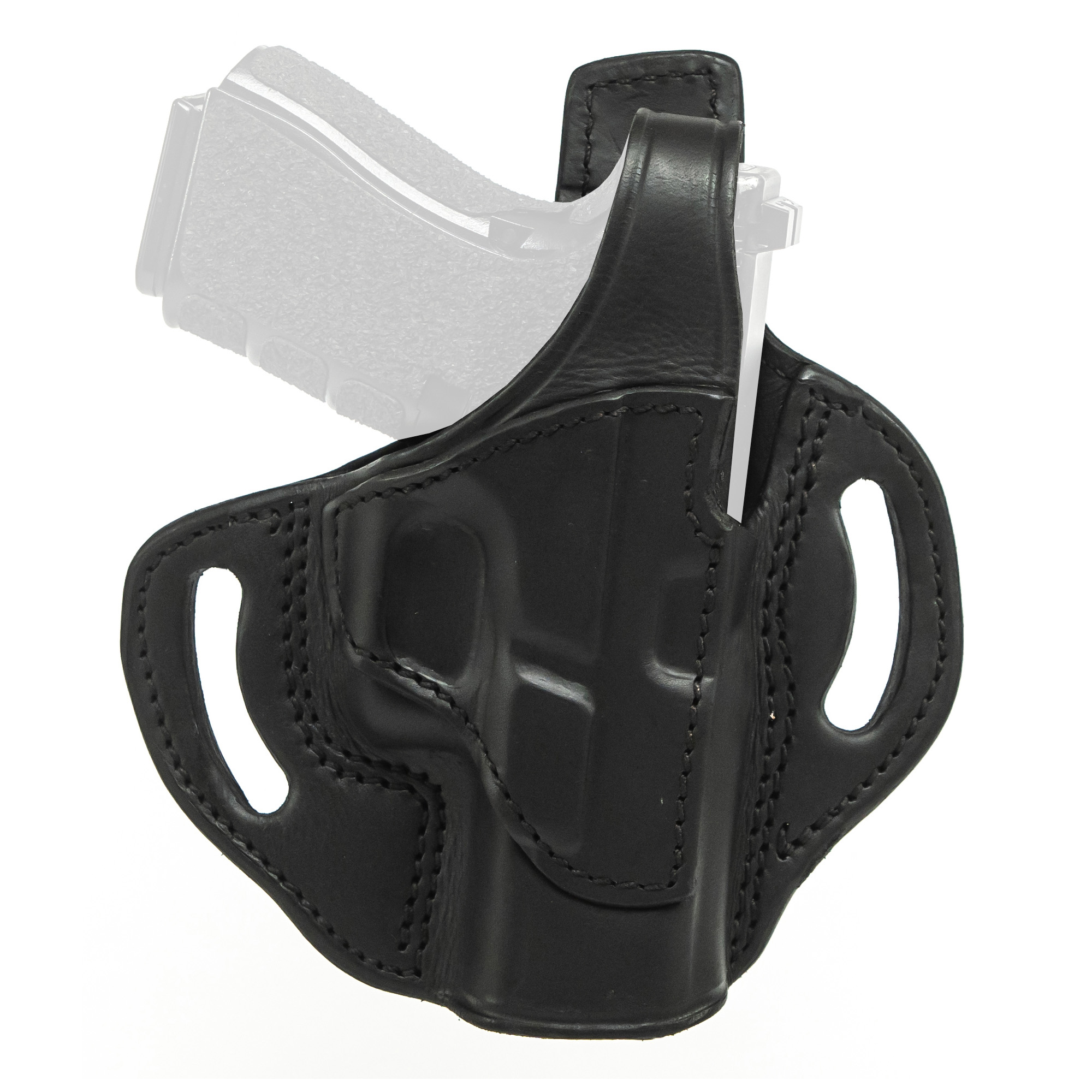 Tagua Standoff Right Hand Belt Holster for Large Frame Revolvers 4", Black - TXBH1940 - Tagua