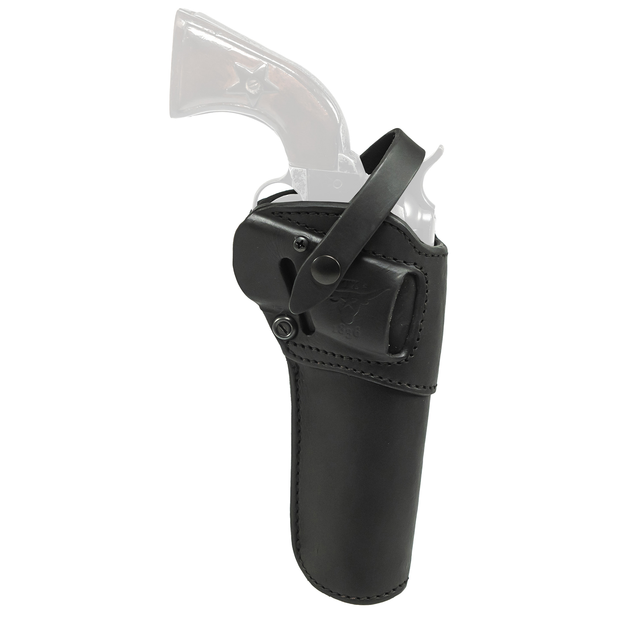 Tagua Ambidextrous Belt Holster for SW N Frame 6", Black - TXREVOWBTB960
