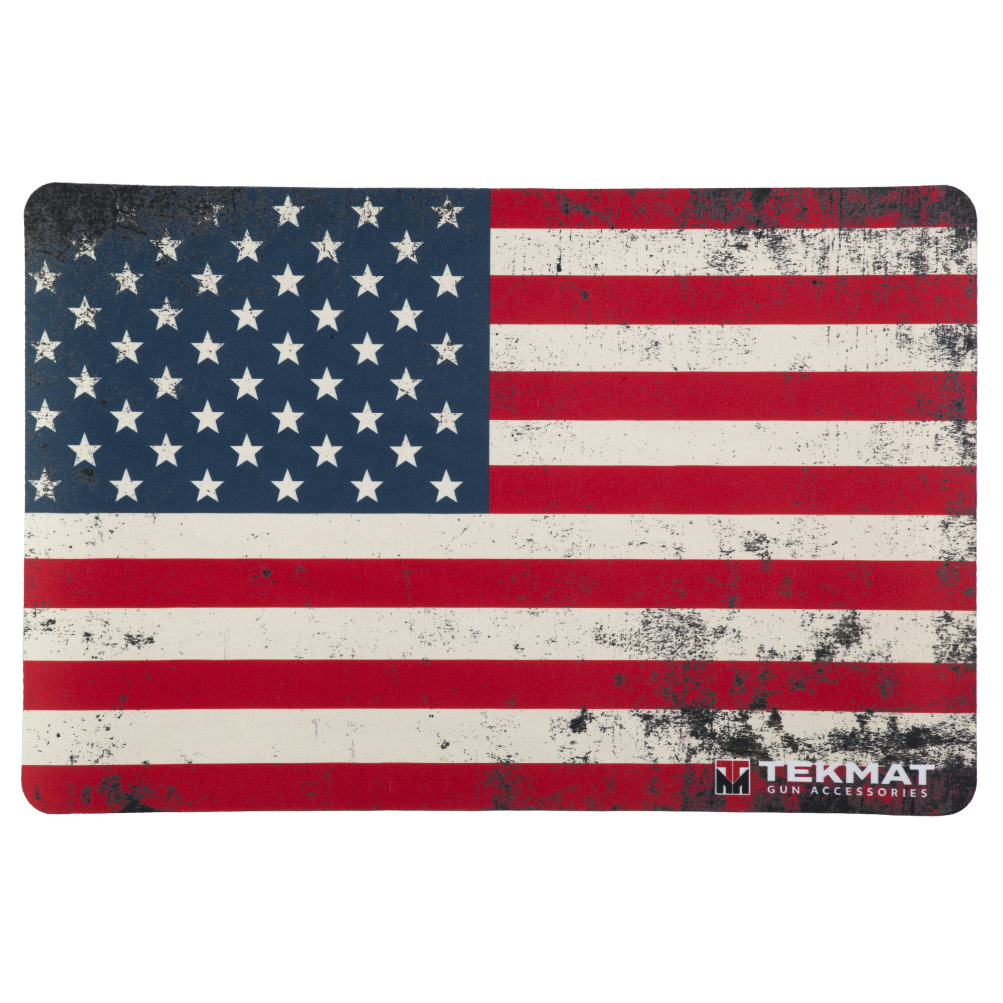 TekMat Cleaning Mat, Pistol Size, 11"x17", Old Glory US Flag, Red/White/Blue